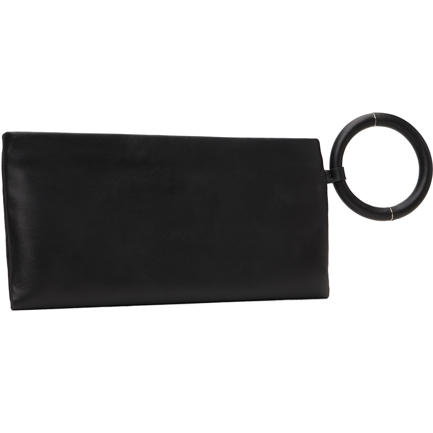  Tom Ford Black Nappa Leather Aura Clutch 