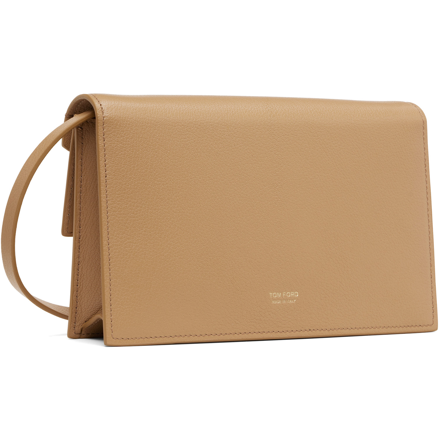  Tom Ford Beige Supple Grain Leather Aube Mini Bag 