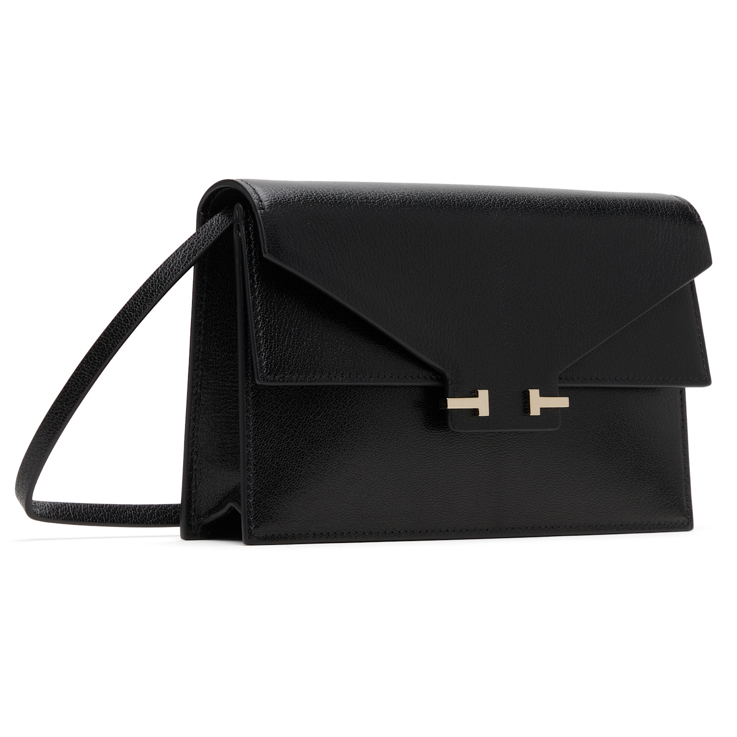  Tom Ford Black Supple Leather Aube Mini Bag 