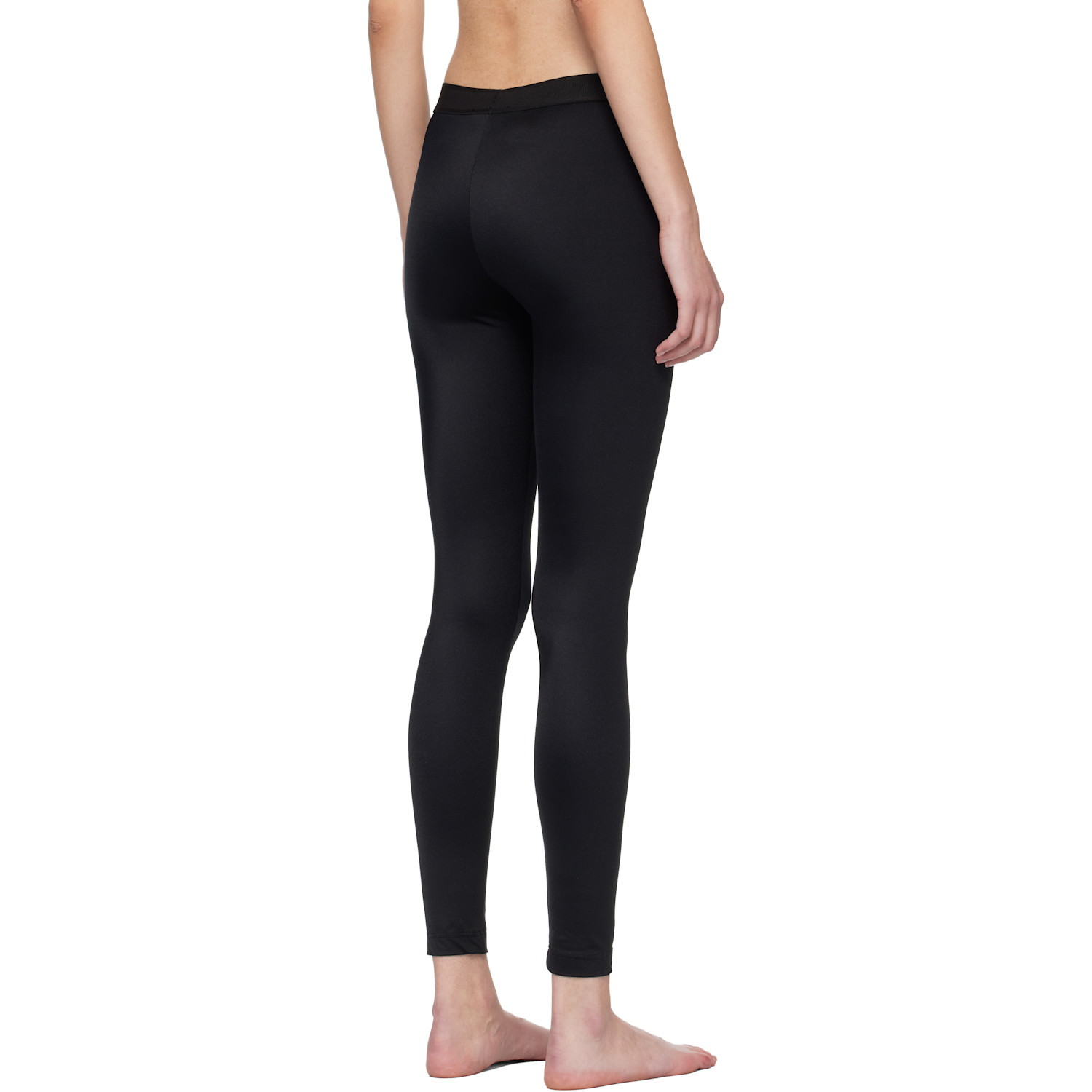  Tom Ford Black Lustrous Jersey Signature Leggings 