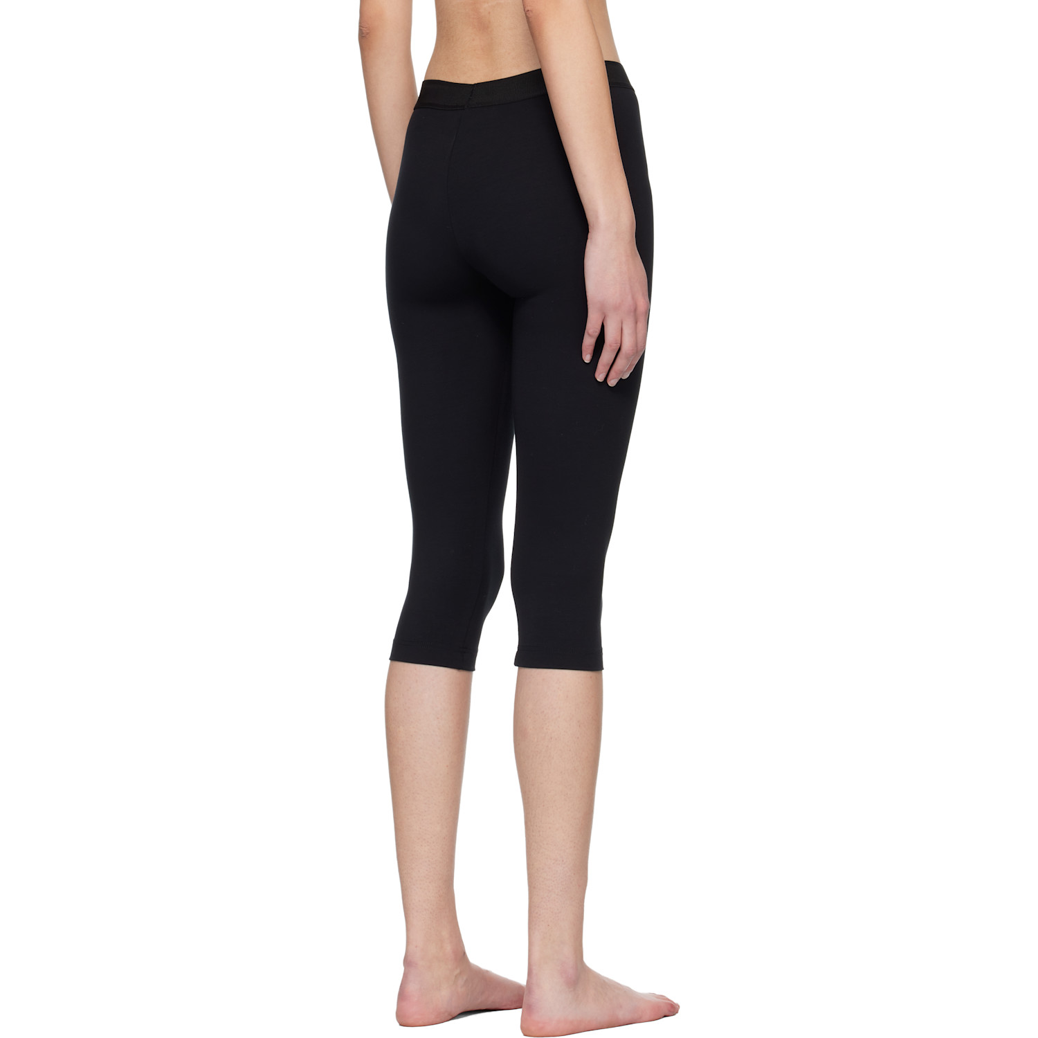  Tom Ford Black Modal Yoga Short Leggings 