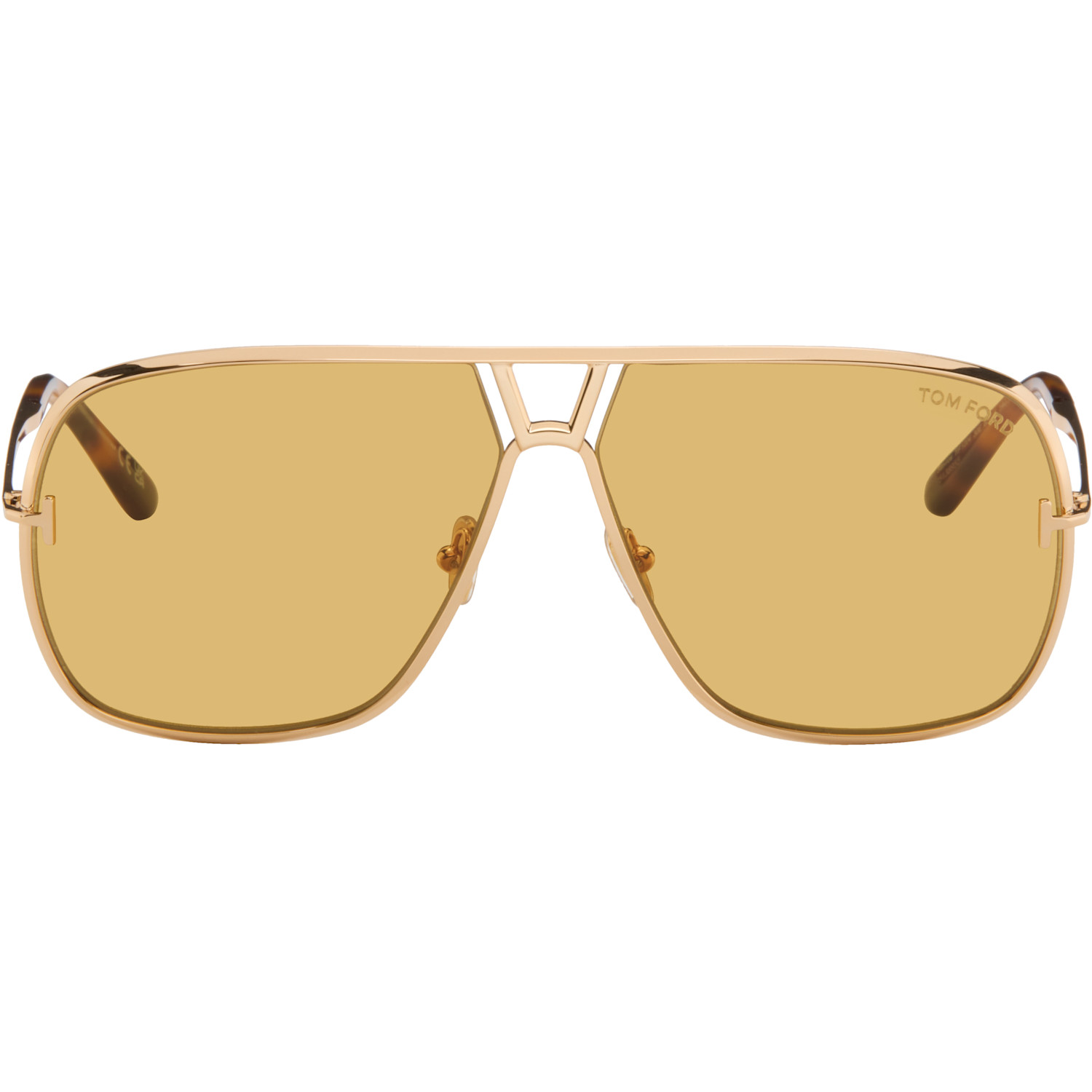 TOM FORD Gold Stavros Sunglasses