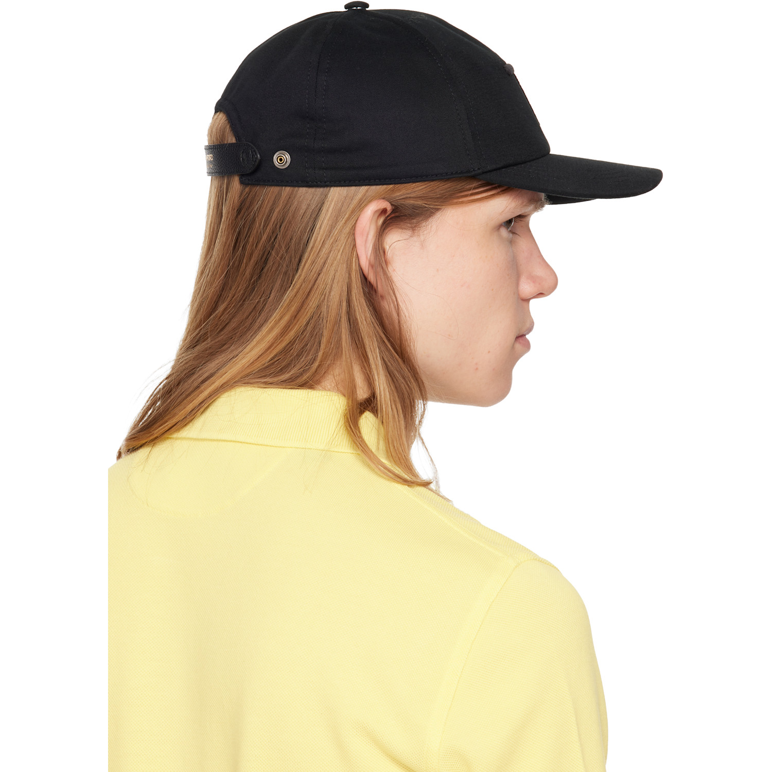  Tom Ford Black Brushed Cotton Cap 
