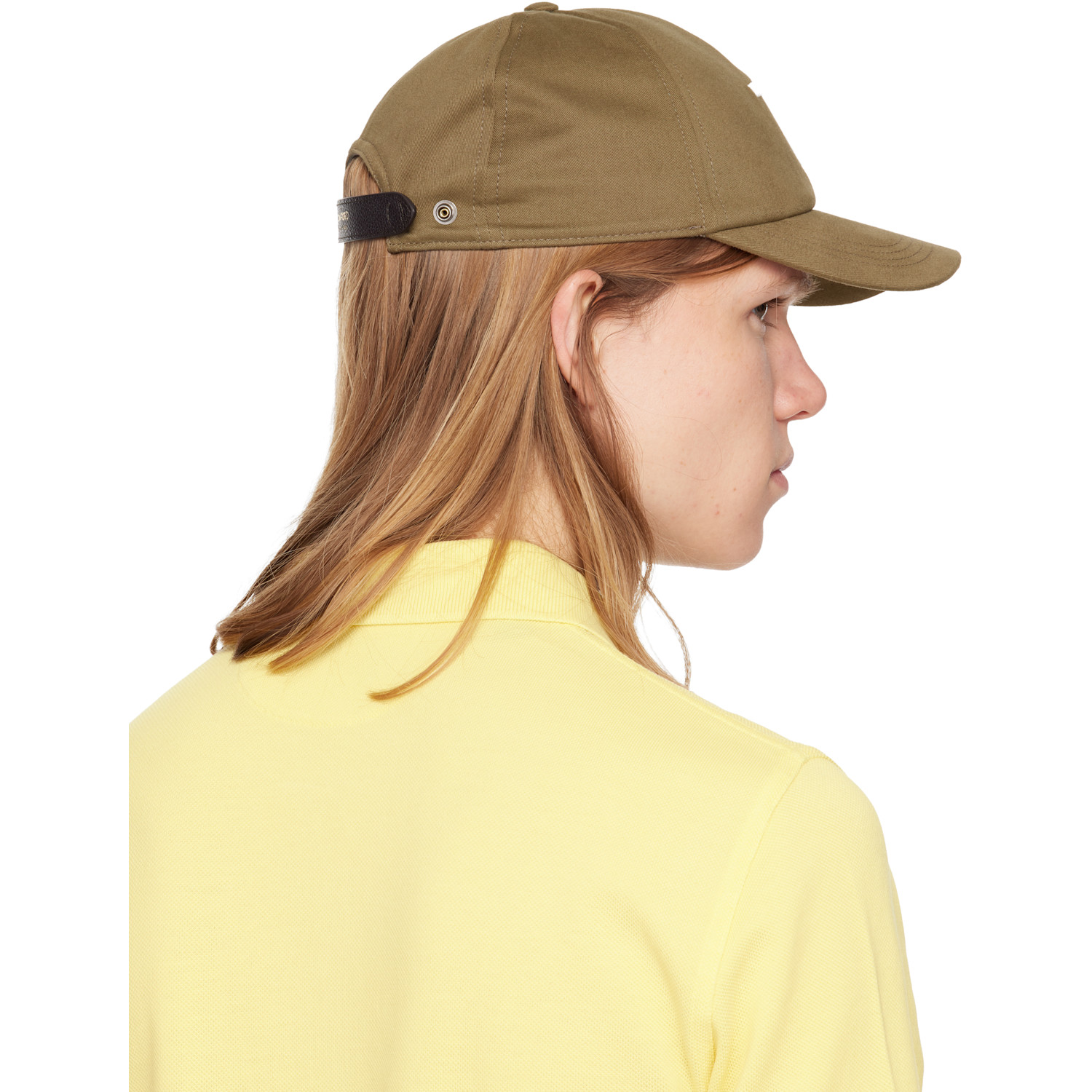  Tom Ford Khaki Brushed Cotton Cap 