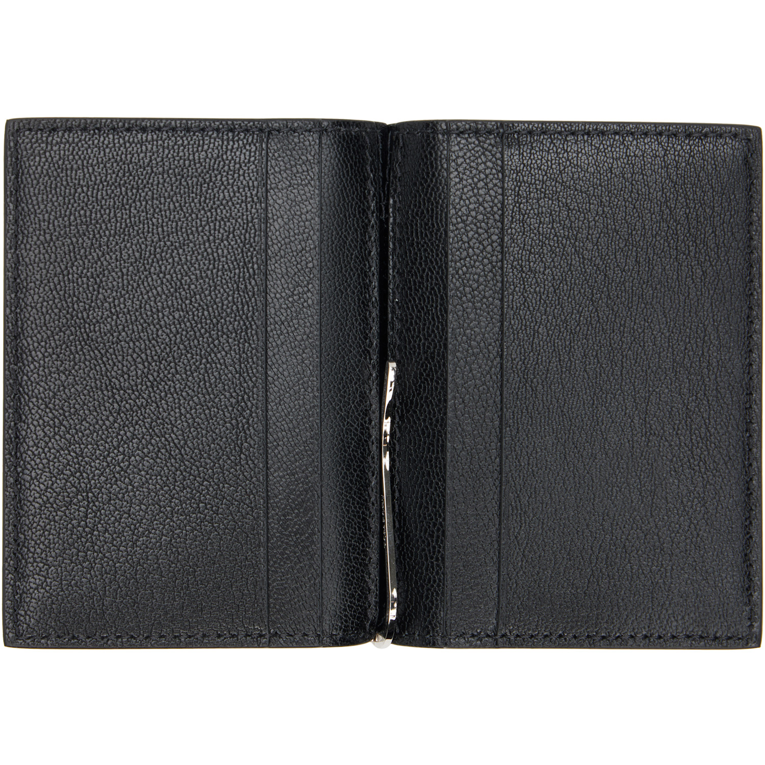  Tom Ford Black Elongated T Line Money Clip Card Holder 