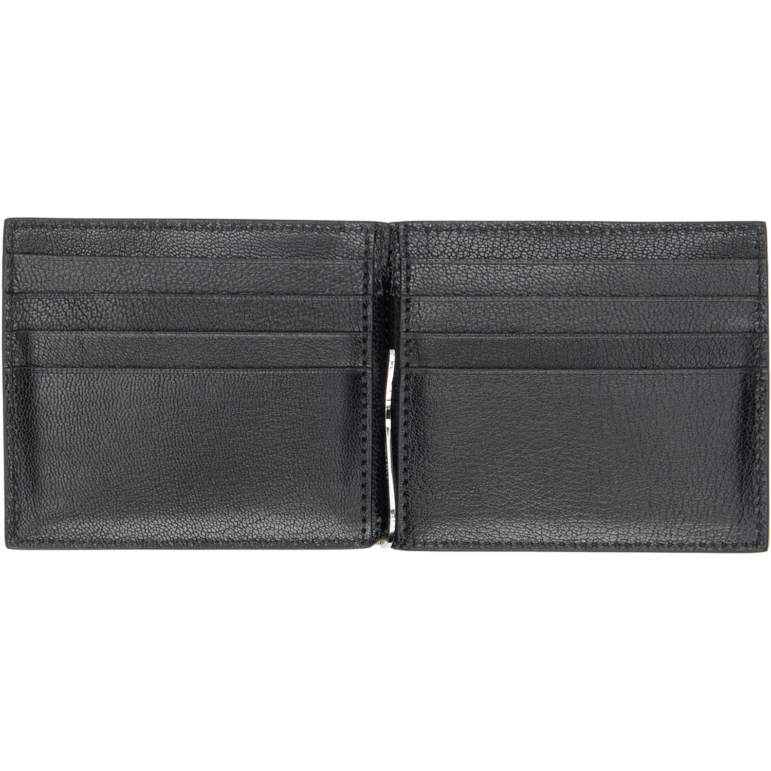  Tom Ford Black Elongated T Line Money Clip Wallet 