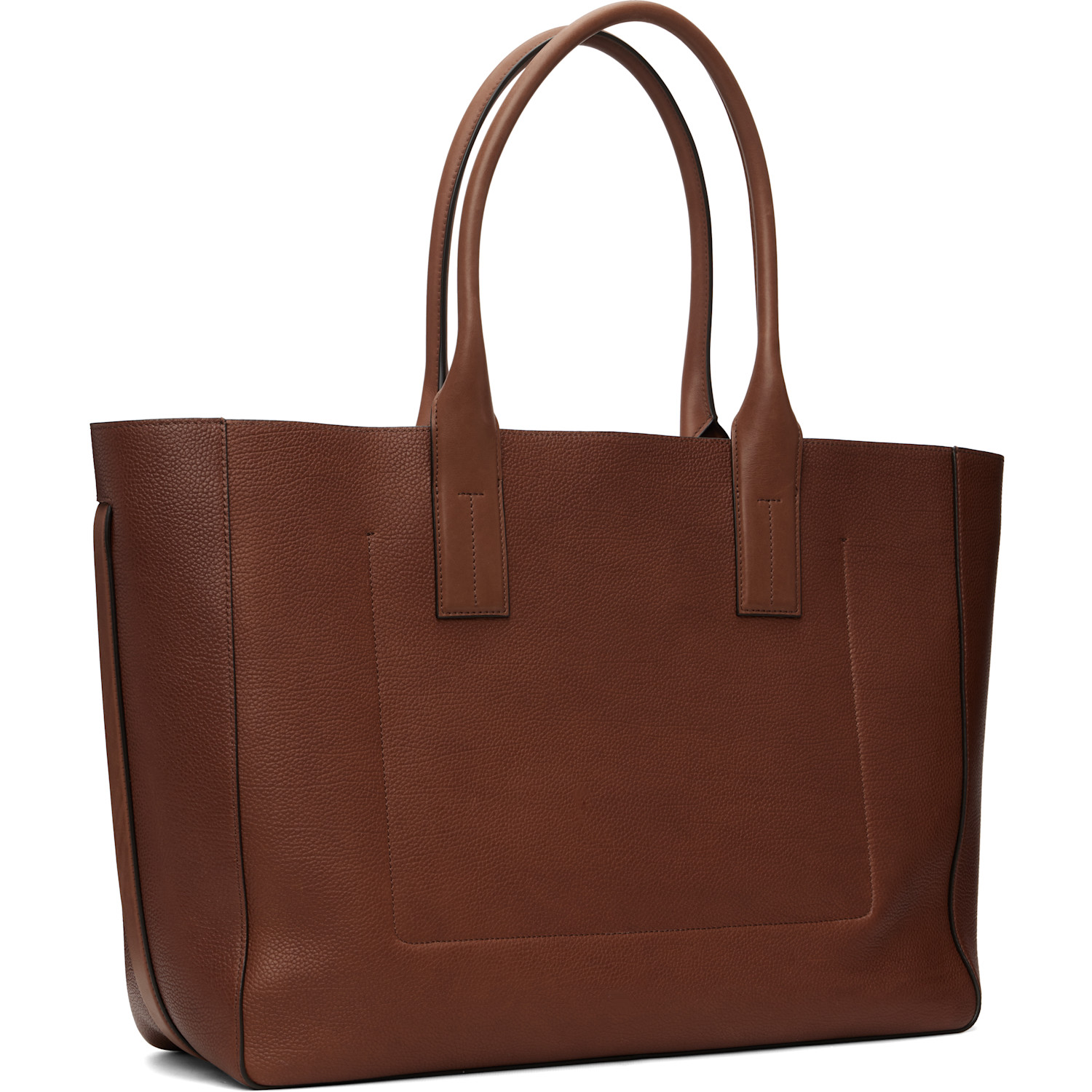  Tom Ford Brown Grain Leather T-line East-west Tote 