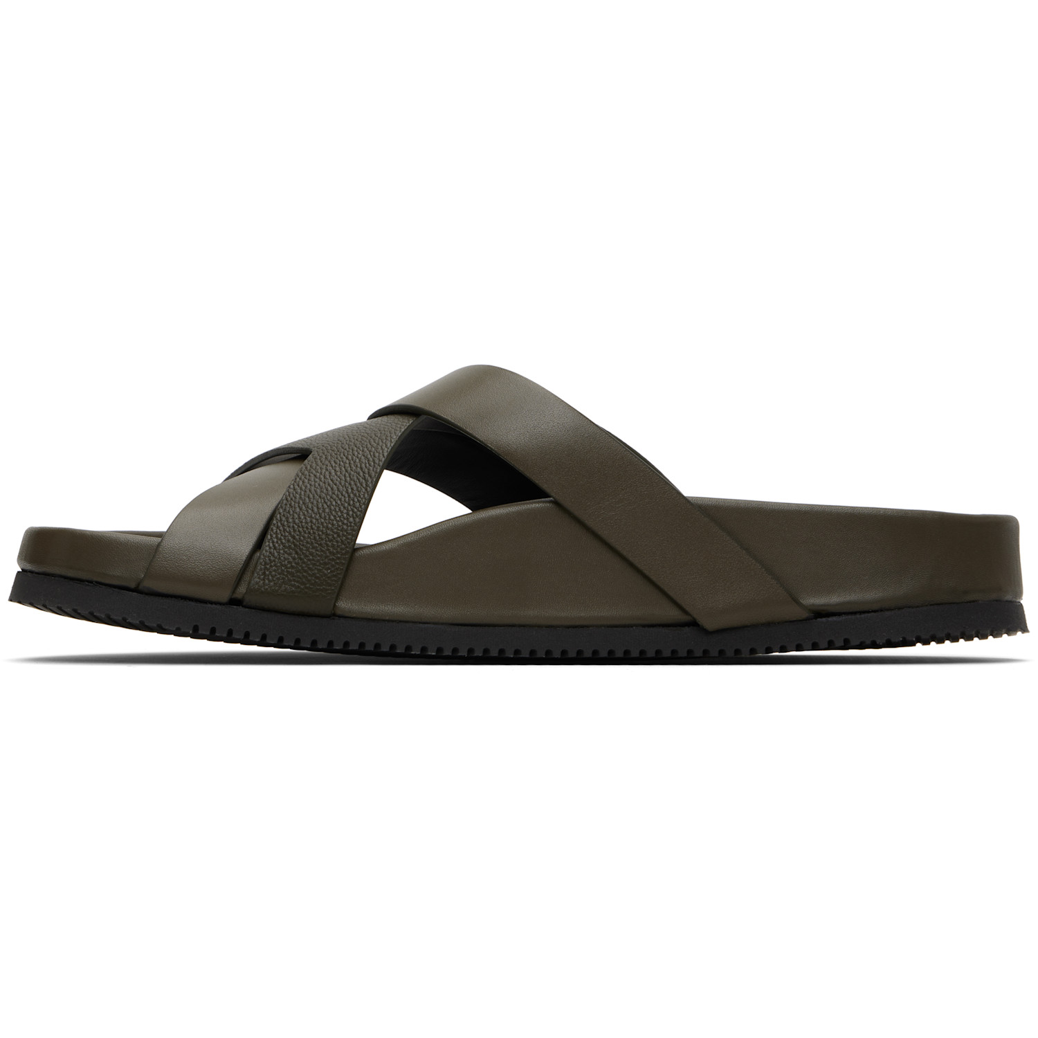  Tom Ford Khaki Smooth & Supple Grain Leather Sandals 