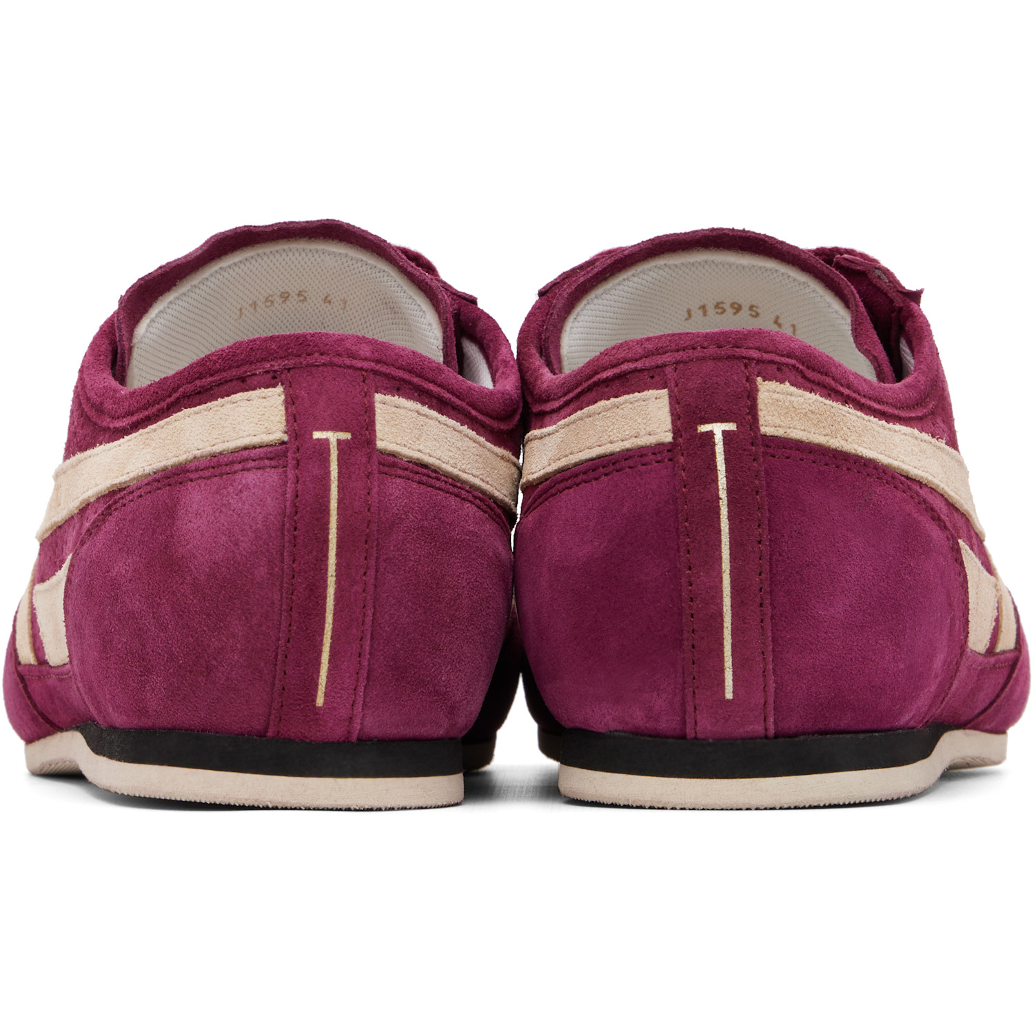  Tom Ford Purple Perforated Suede Brook Sneakers 