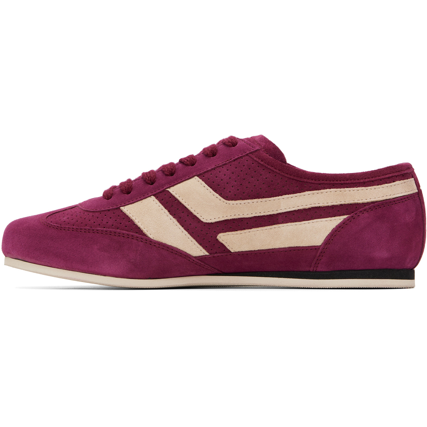  Tom Ford Purple Perforated Suede Brook Sneakers 