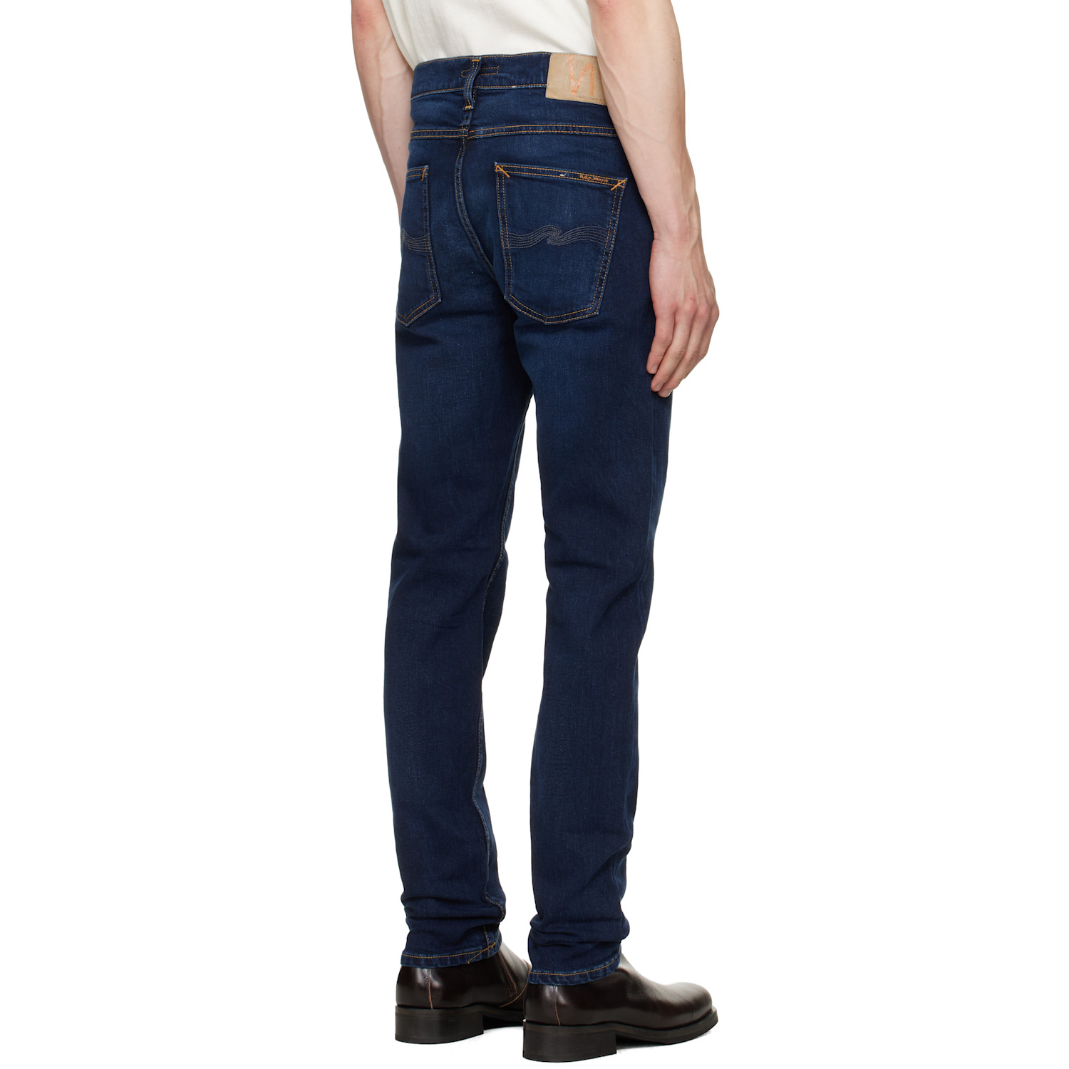  Nudie Jeans Navy Lean Dean Jeans 