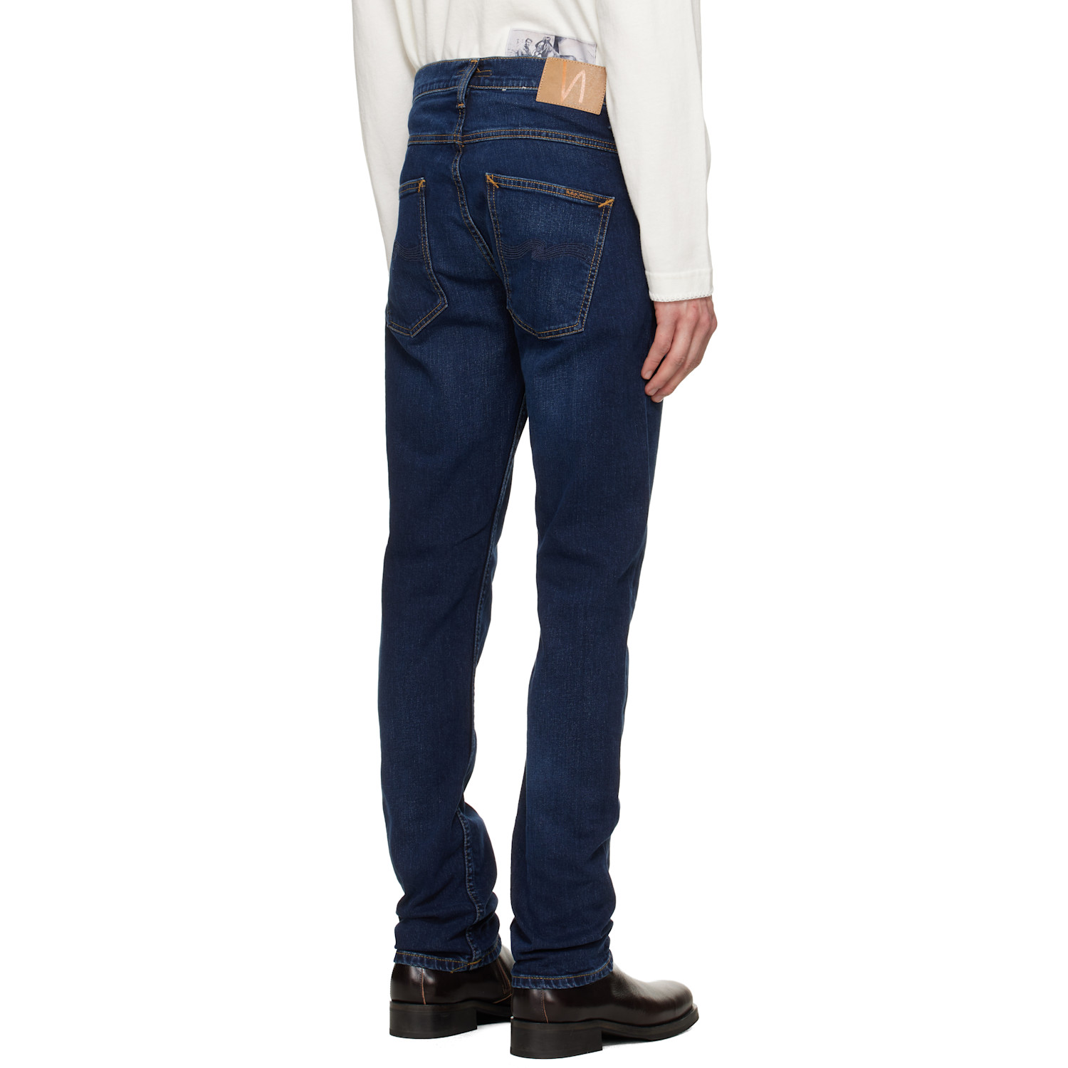  Nudie Jeans Navy Grim Tim Jeans 