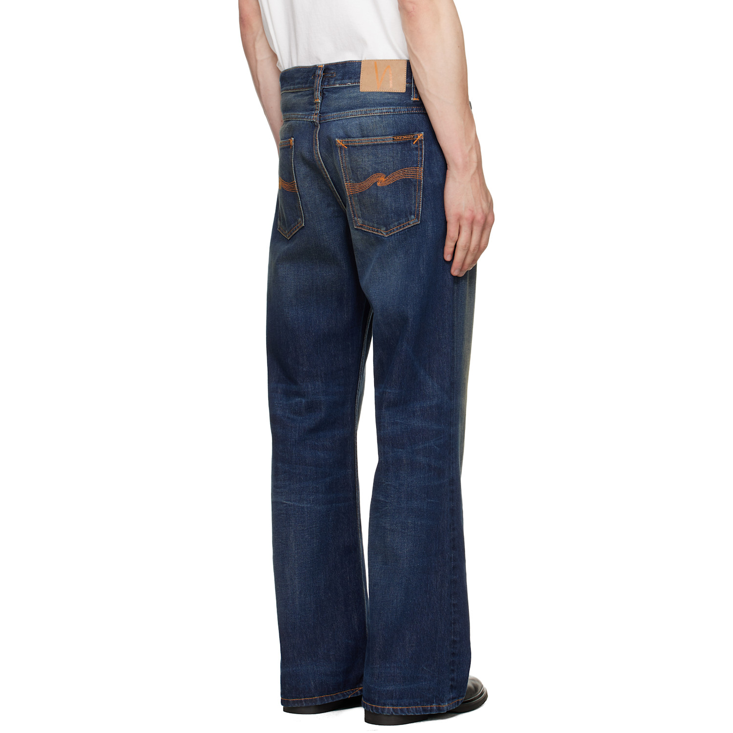  Nudie Jeans Navy Flare Glenn Jeans 