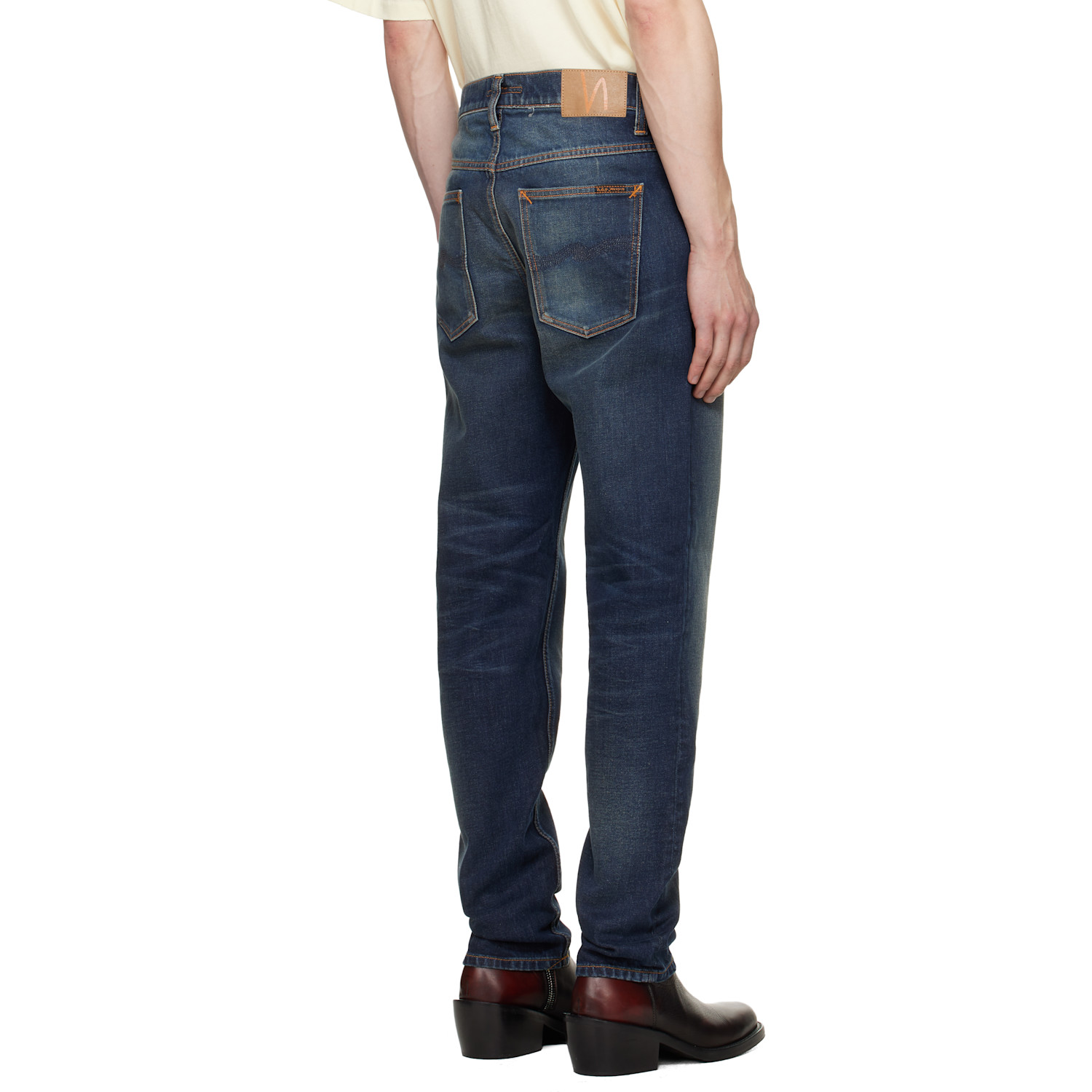  Nudie Jeans Navy Solid Ollie Jeans 