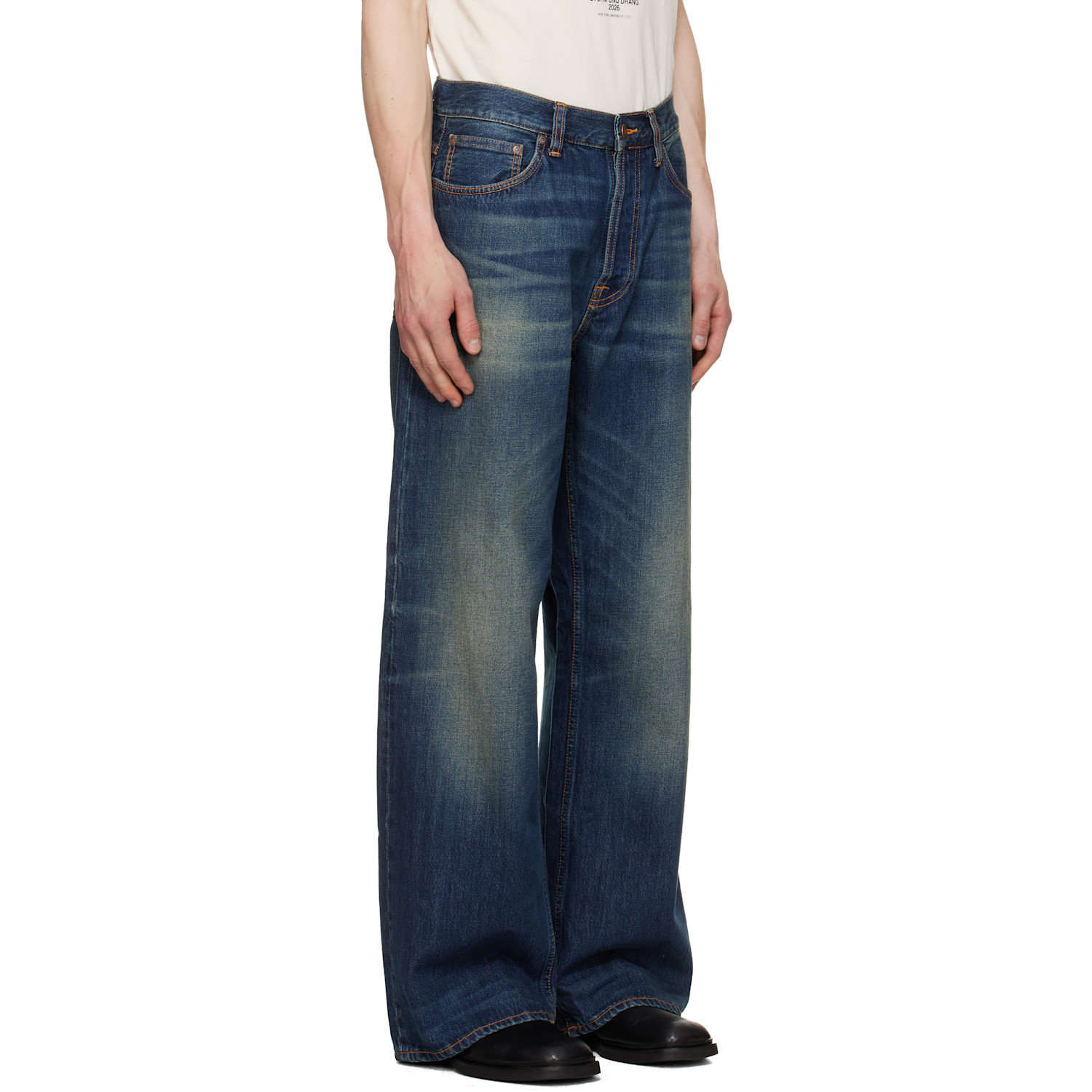 Nudie Jeans Navy Loud Larry Jeans 