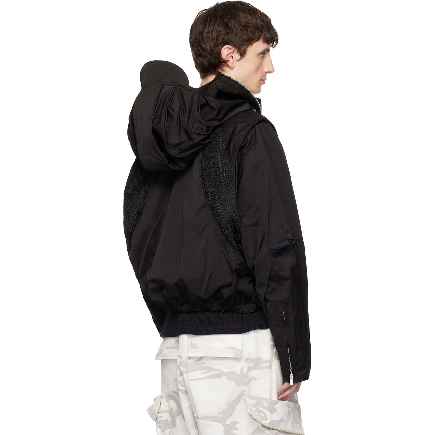  Fffpostalservice Black Parachute Hooded Gen 2 Jacket 