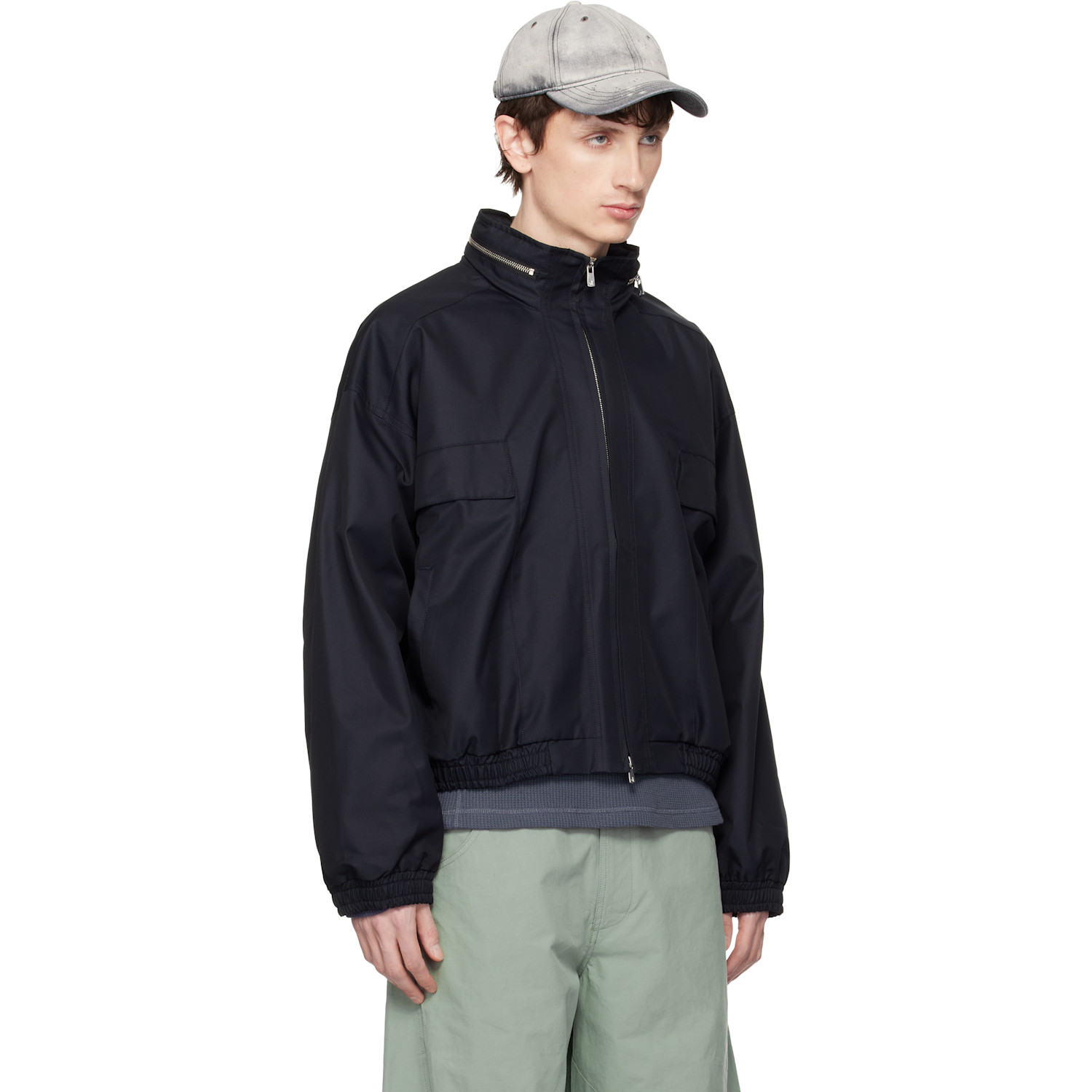  Fffpostalservice Black Reia Hooded Work Jacket 
