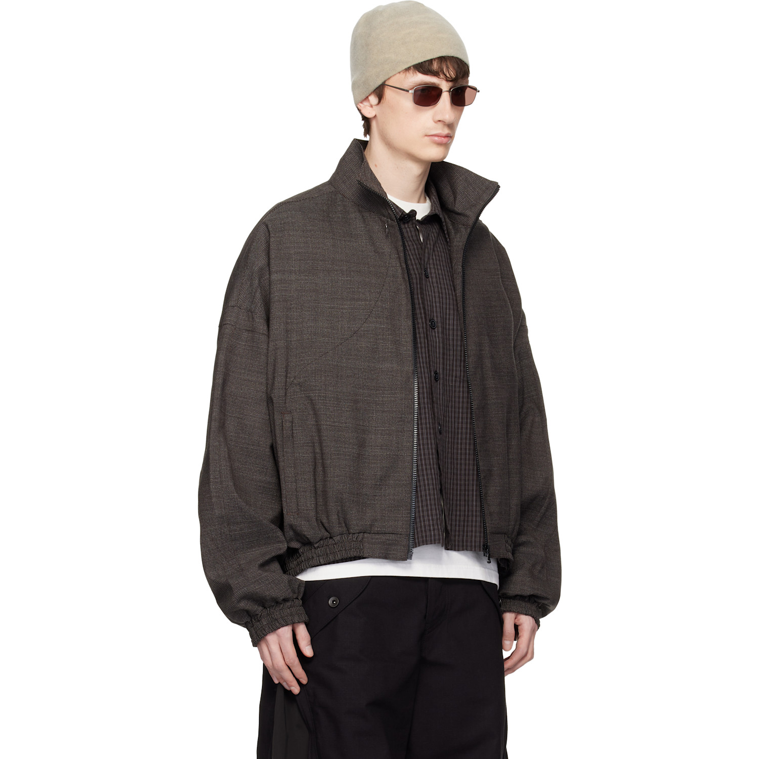  Fffpostalservice Brown Vented Os Track Jacket 