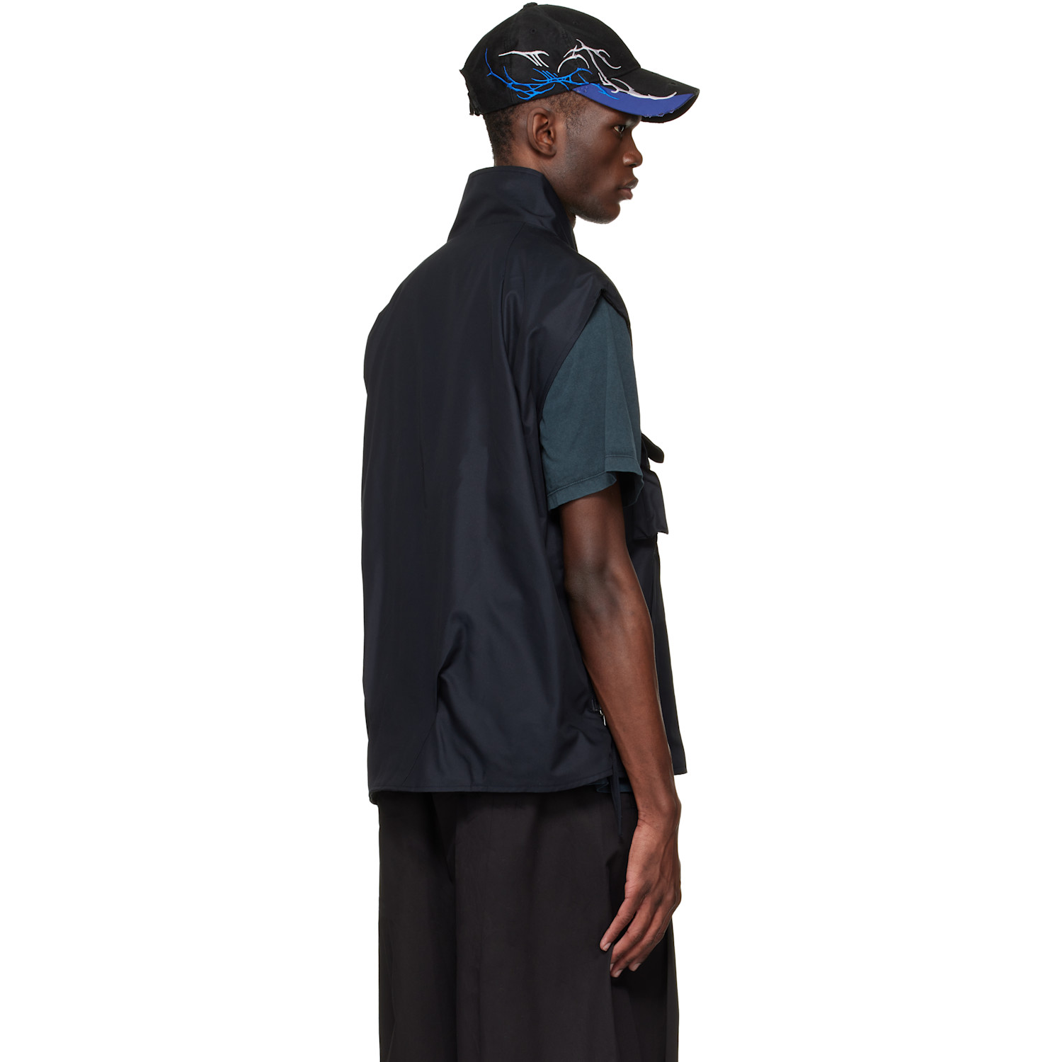  Fffpostalservice Black Darted Kalf Vest 