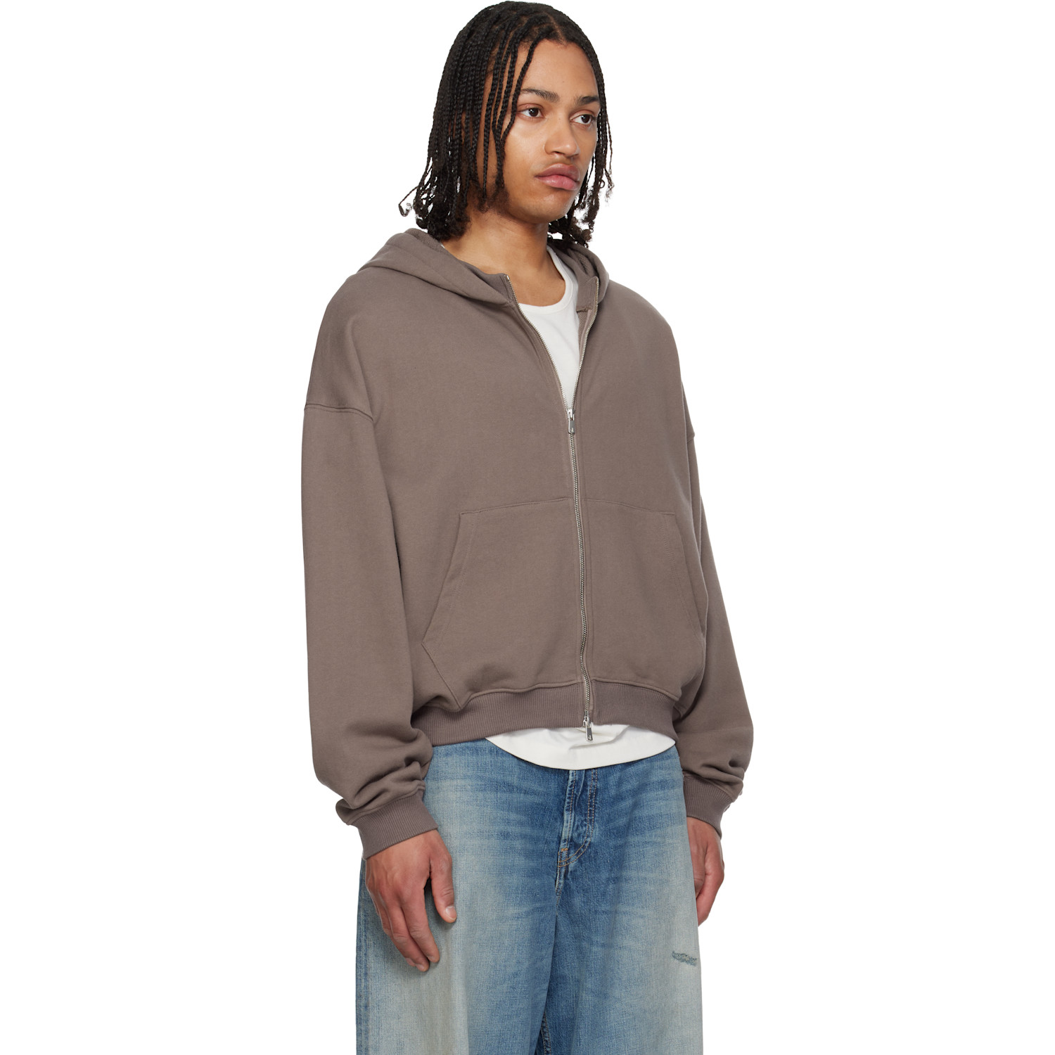  Fffpostalservice Brown Rh Zip Up Hoodie 
