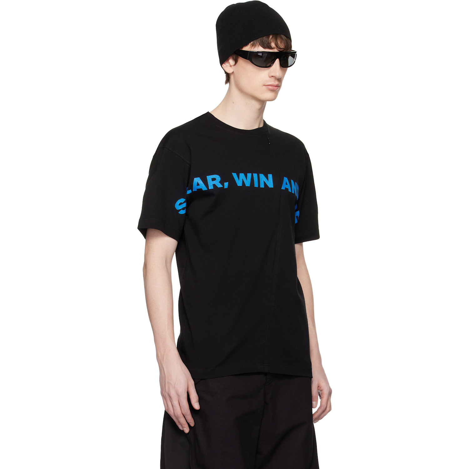  Fffpostalservice Black Swaf Conceal Zip T-shirt 