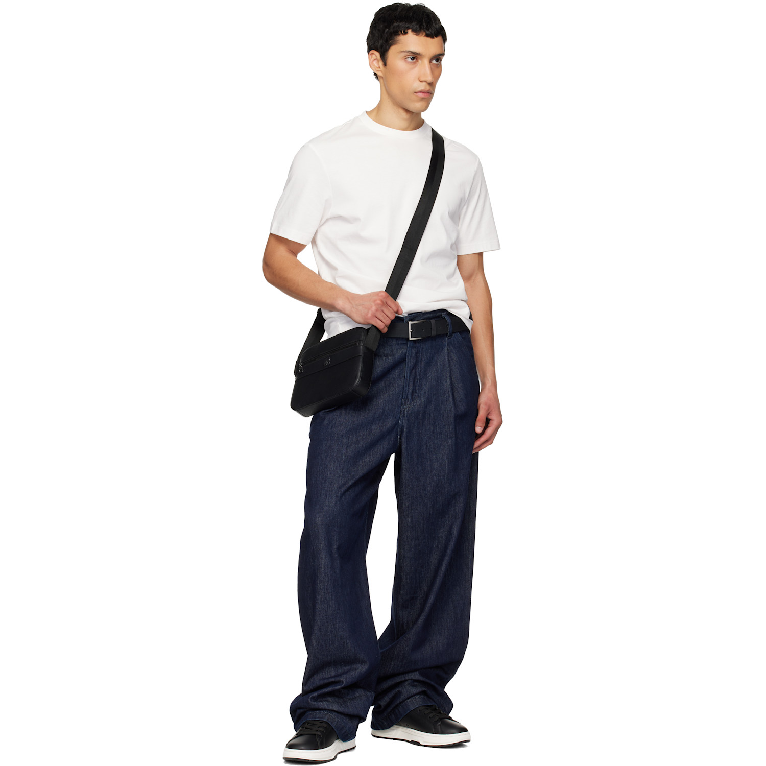  Hugo Black Nubuck Belt 