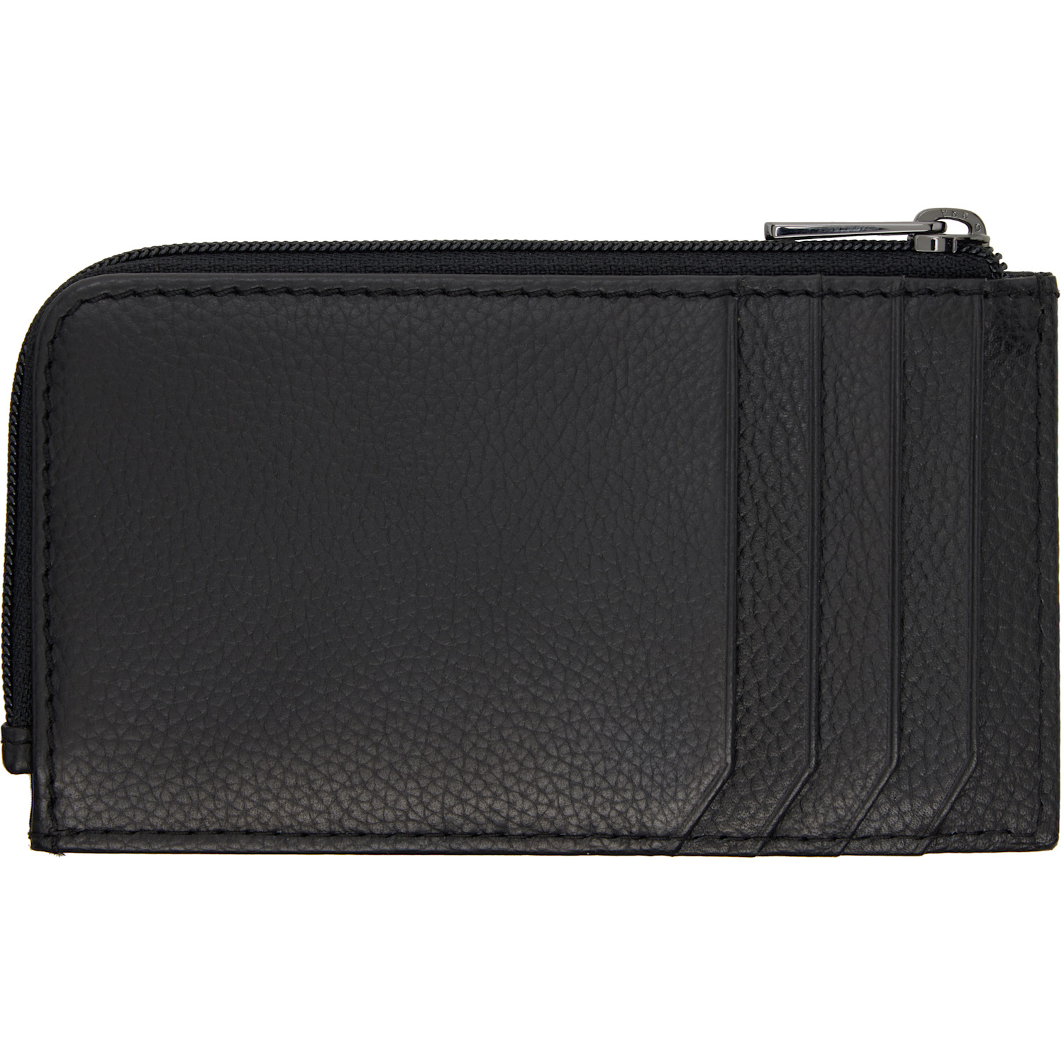  Hugo Black Stacked Logo Card Holder 