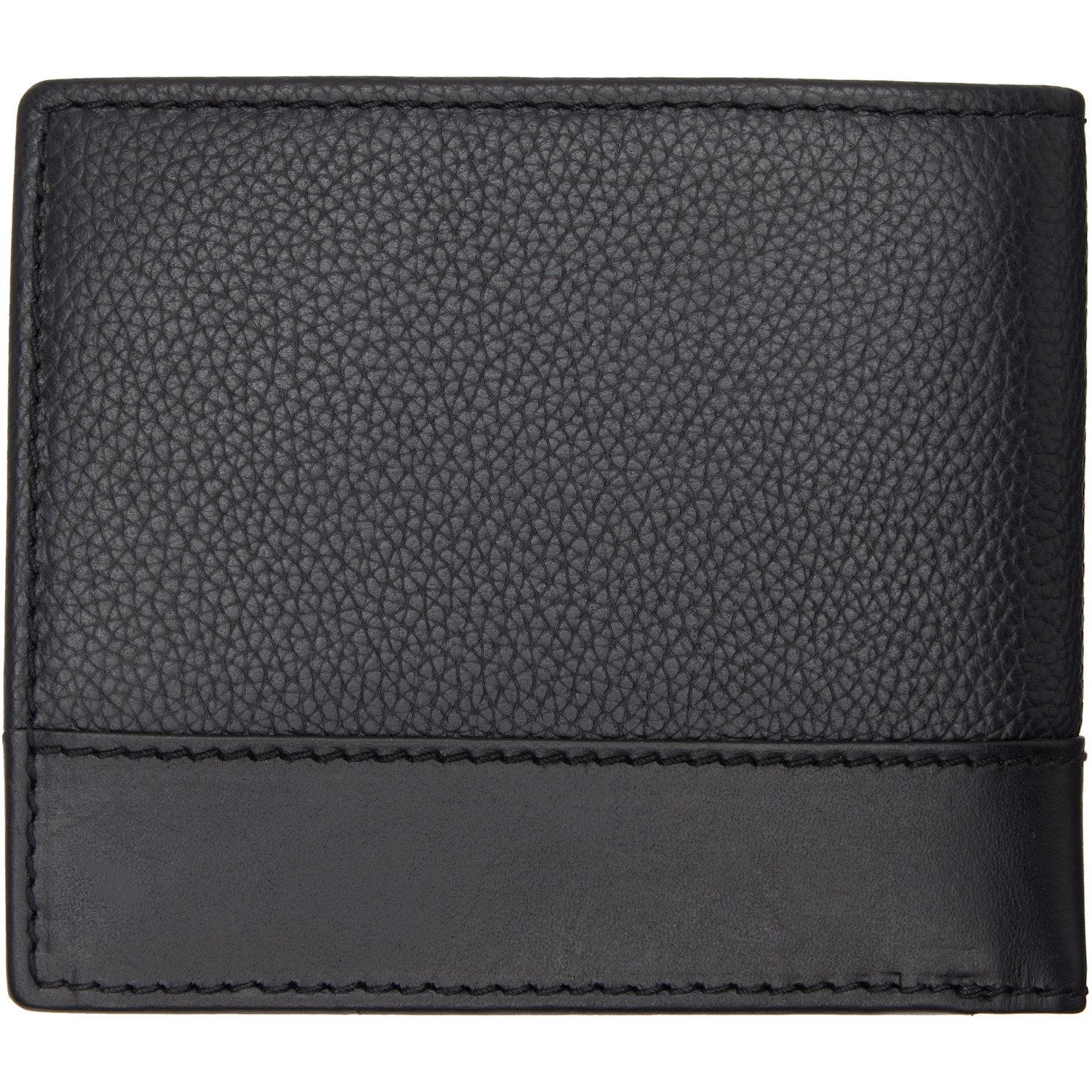  Hugo Black Stacked-logo Trim Wallet 