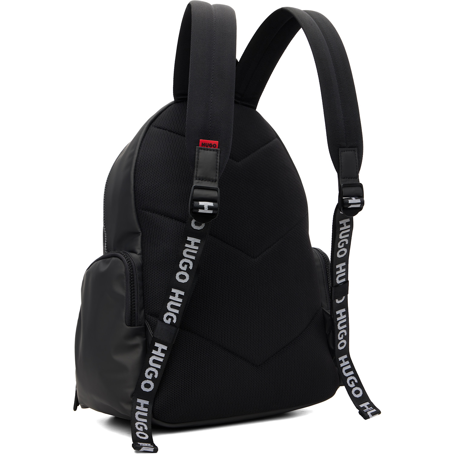  Hugo Black Coated Canvas Backpack 