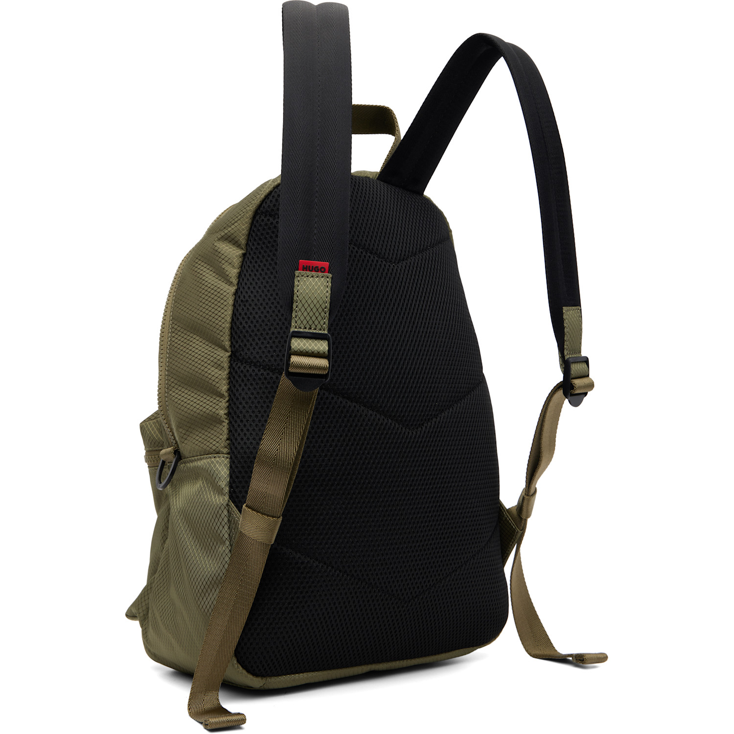  Hugo Khaki Embossed-logo Backpack 