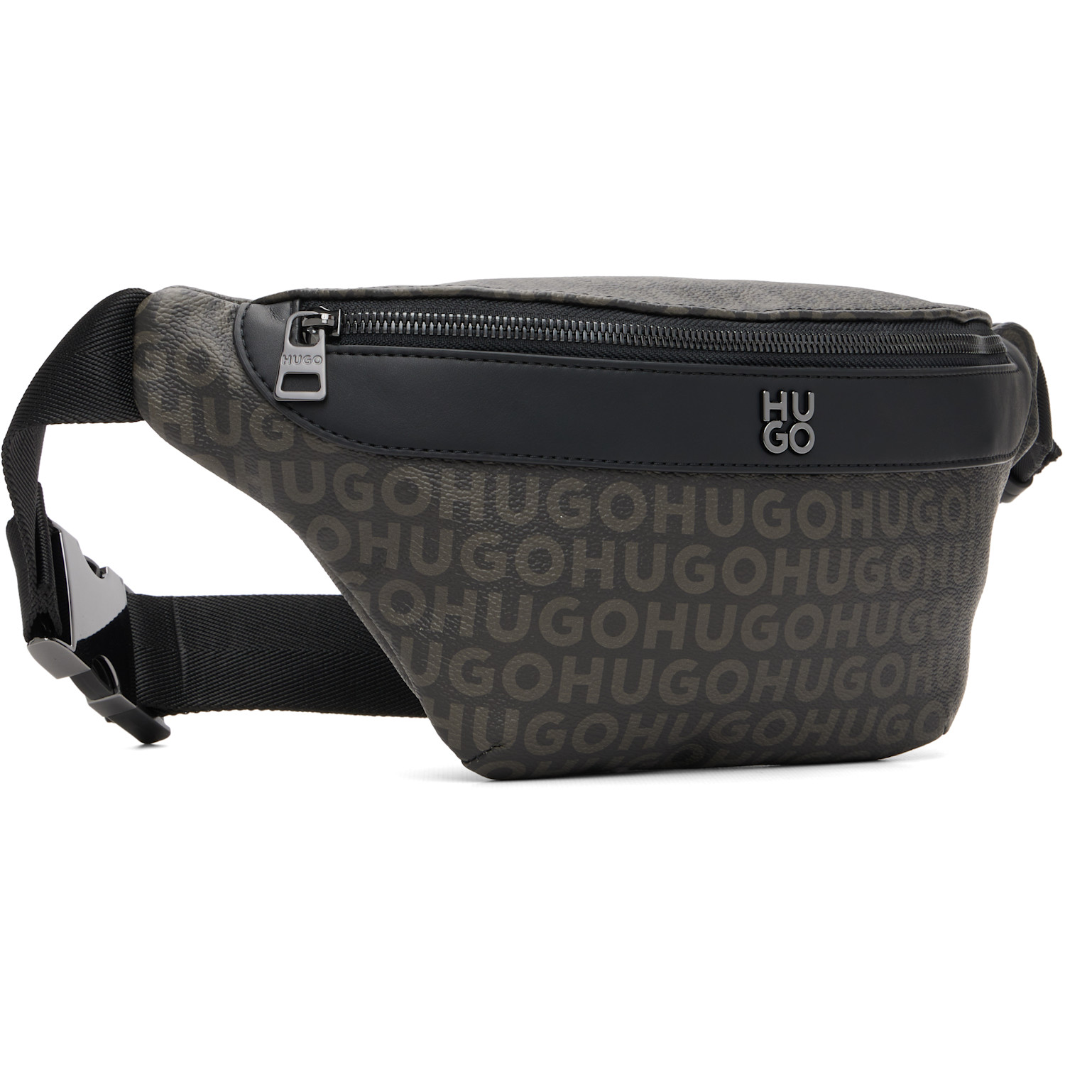  Hugo Black Logo Hardware Belt Bag 