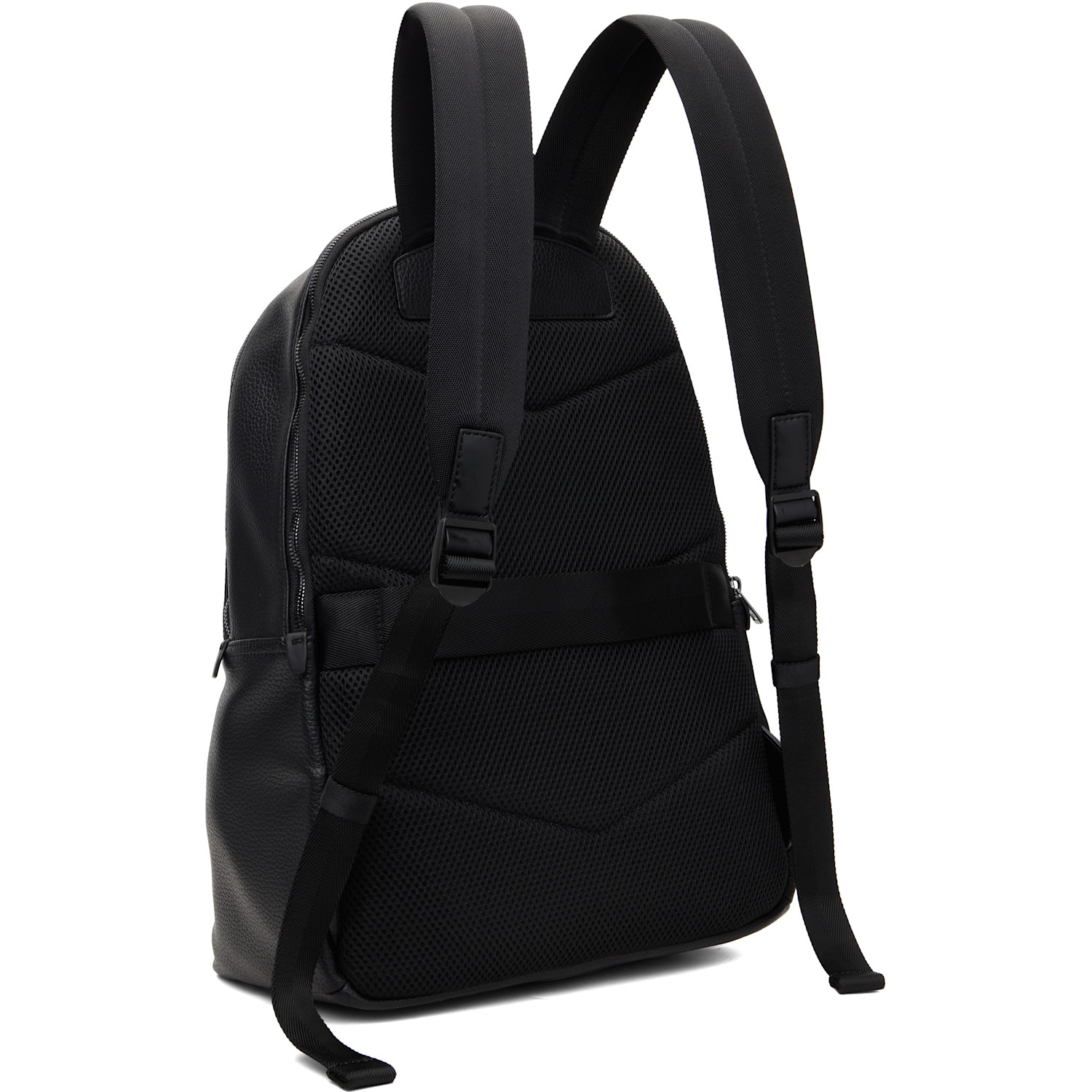  Hugo Black Grained Faux-leather Backpack 