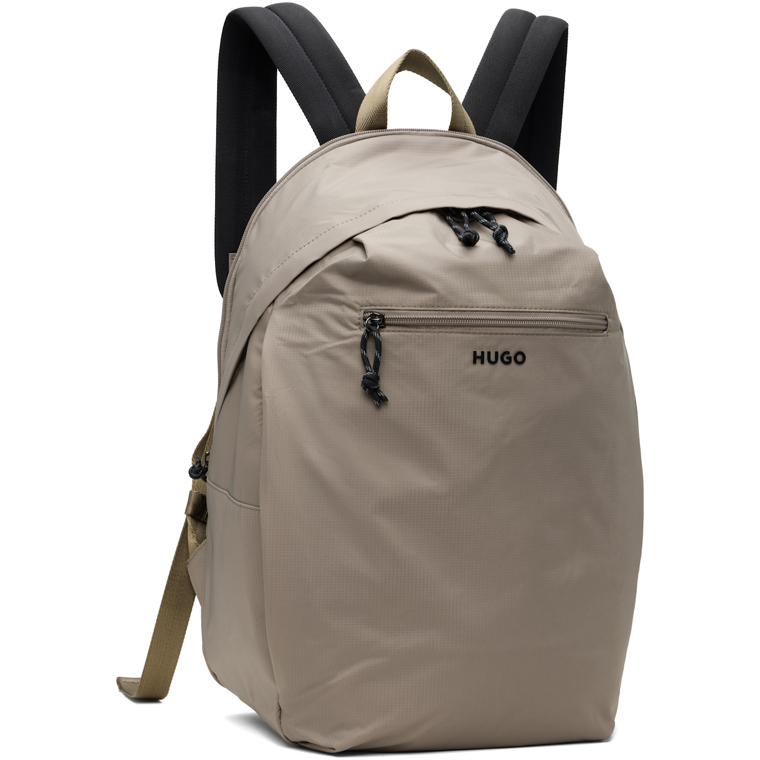  Hugo Taupe Contrast Logo Backpack 