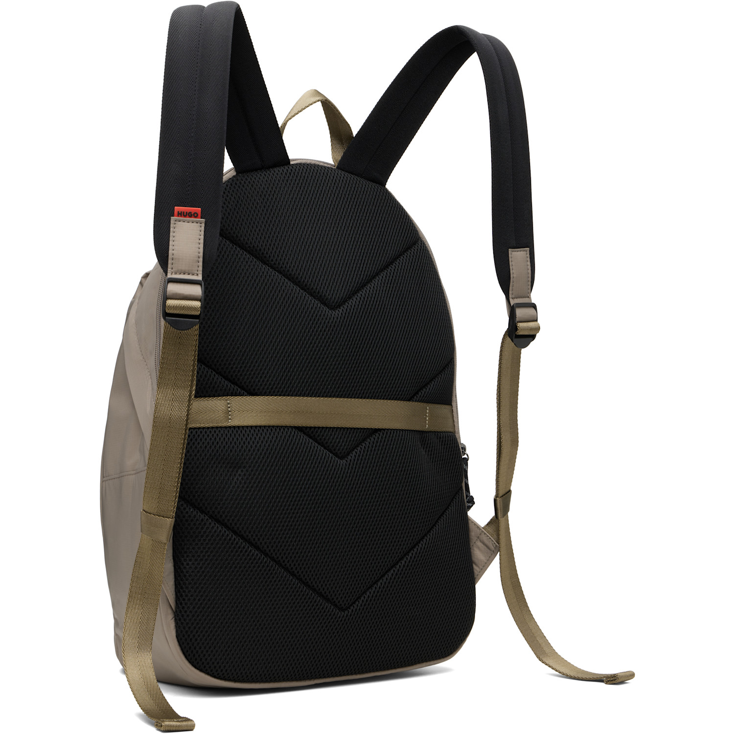  Hugo Taupe Contrast Logo Backpack 