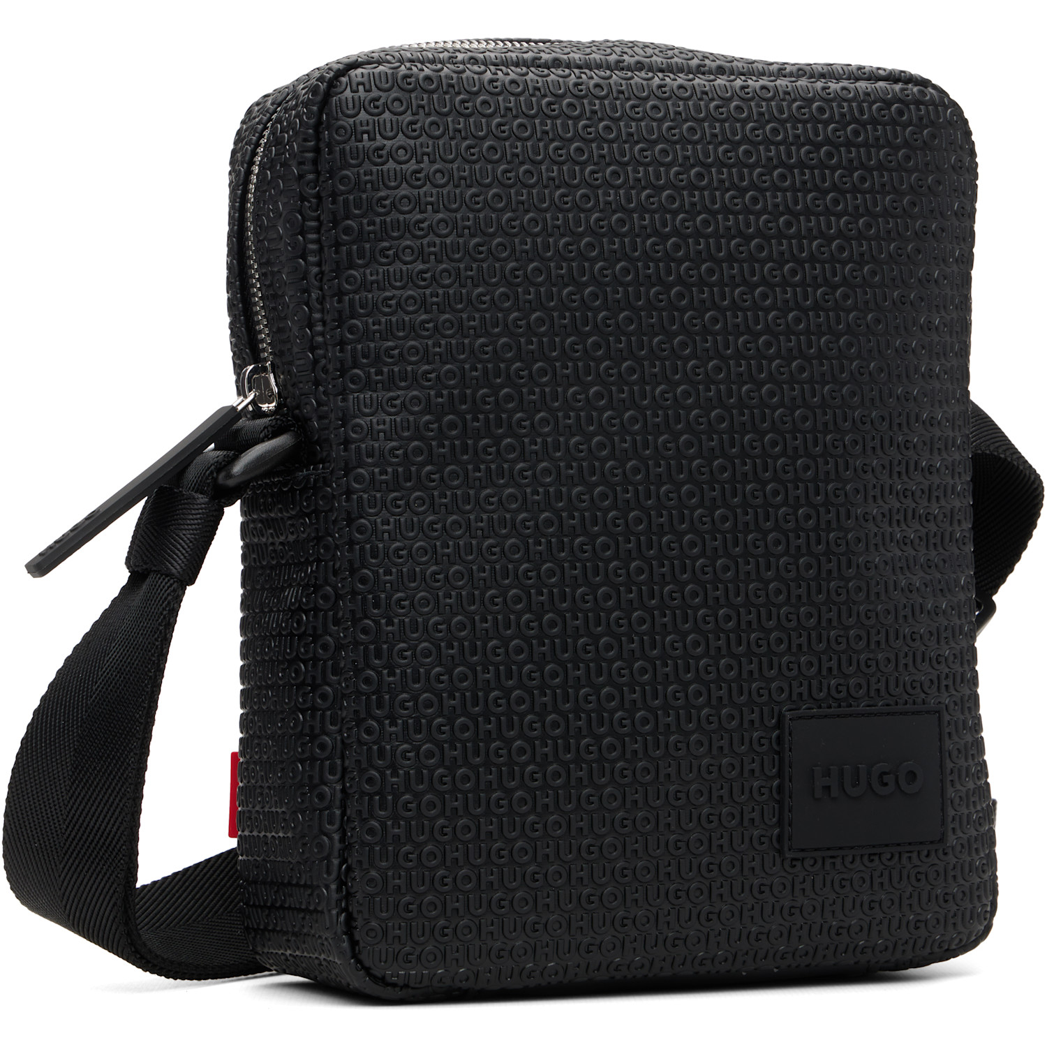  Hugo Black Embossed-logo Bag 