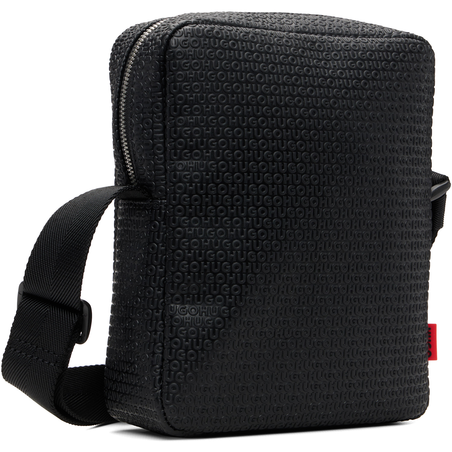  Hugo Black Embossed-logo Bag 