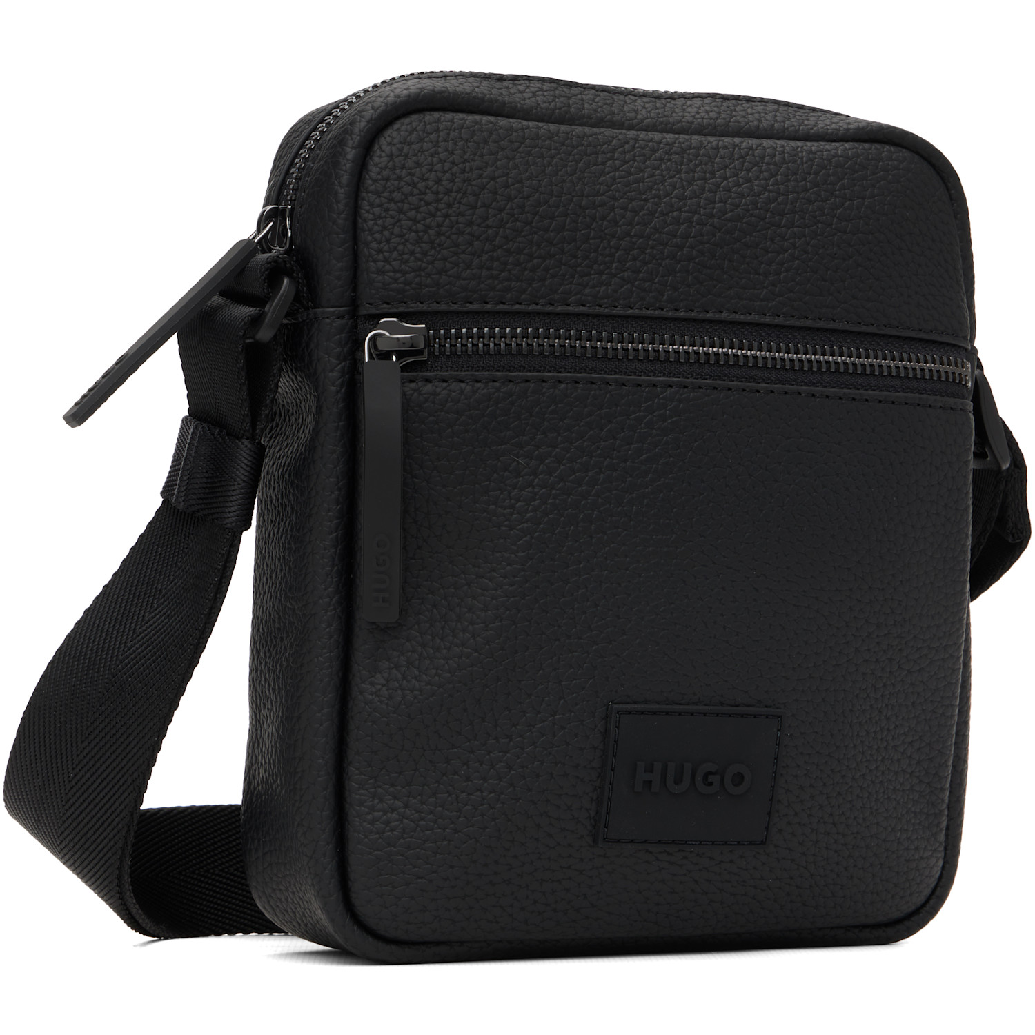  Hugo Black Logo Patch Bag 