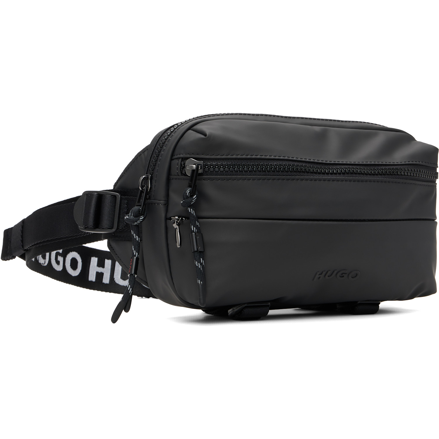  Hugo Black Bonded-logo Belt Bag 