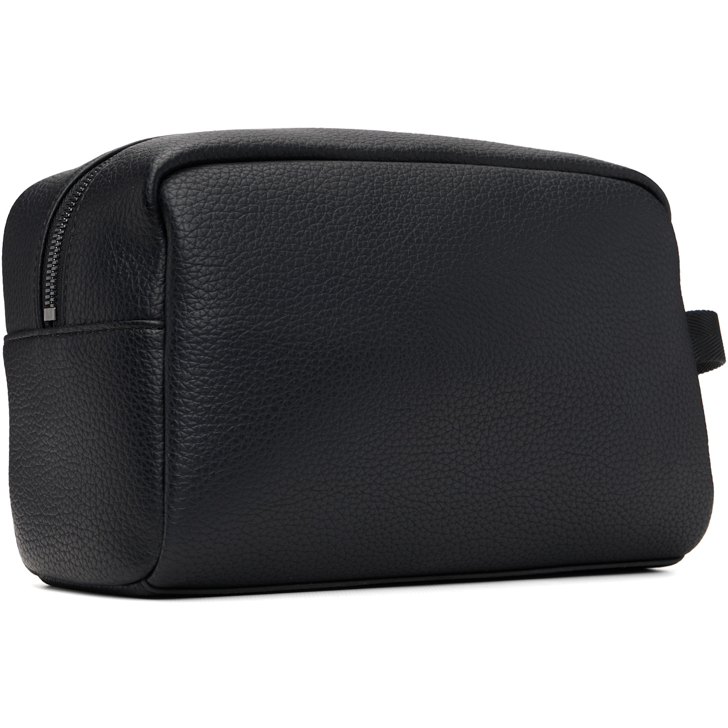  Hugo Black Polished Logo Wash Pouch 