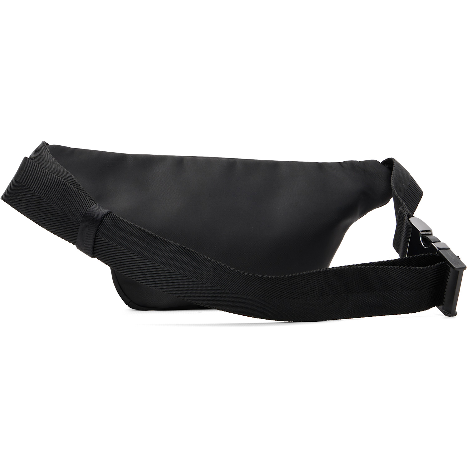 Hugo Black Stacked Logo Belt Bag 