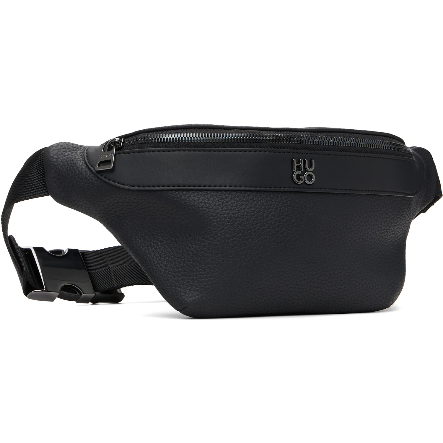  Hugo Black Logo Hardware Belt Bag 