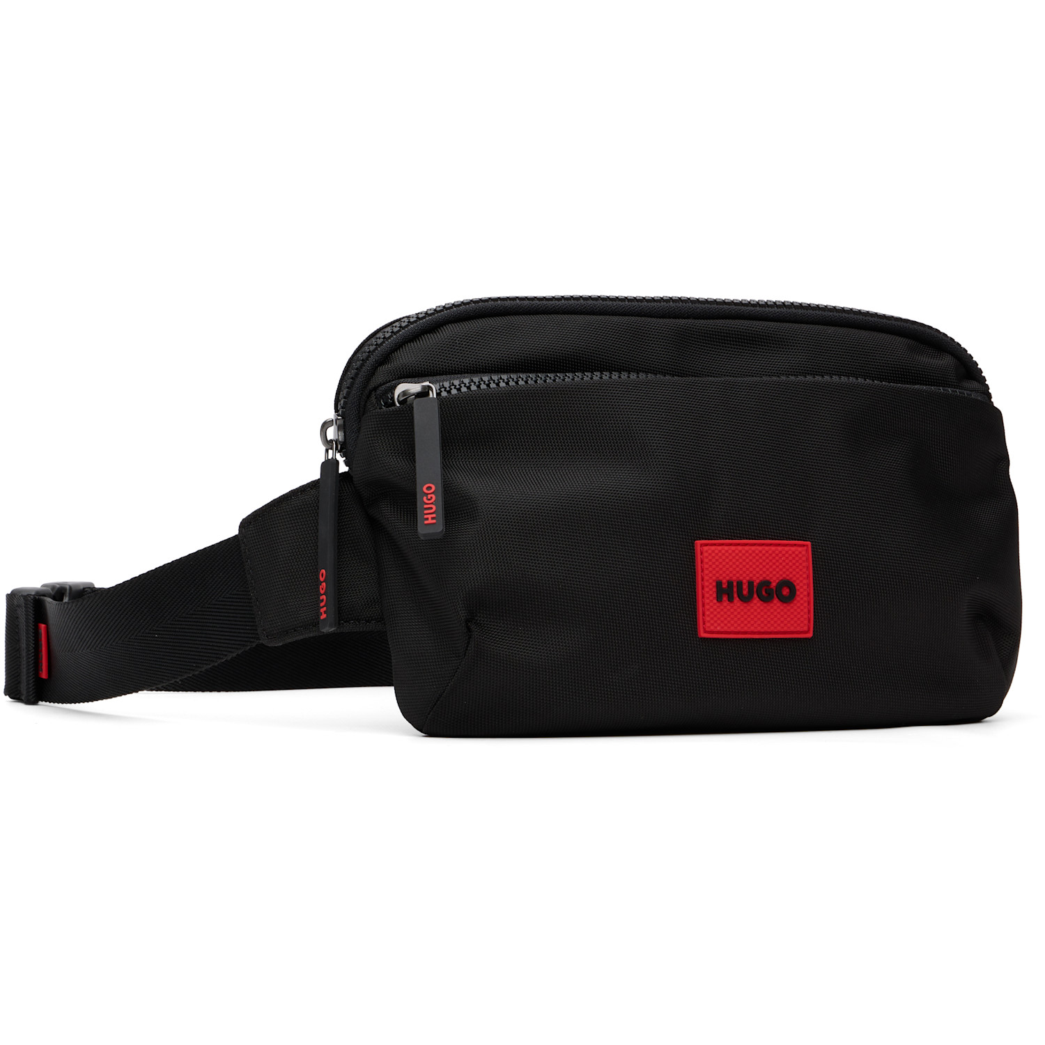  Hugo Black Canvas Belt Bag 
