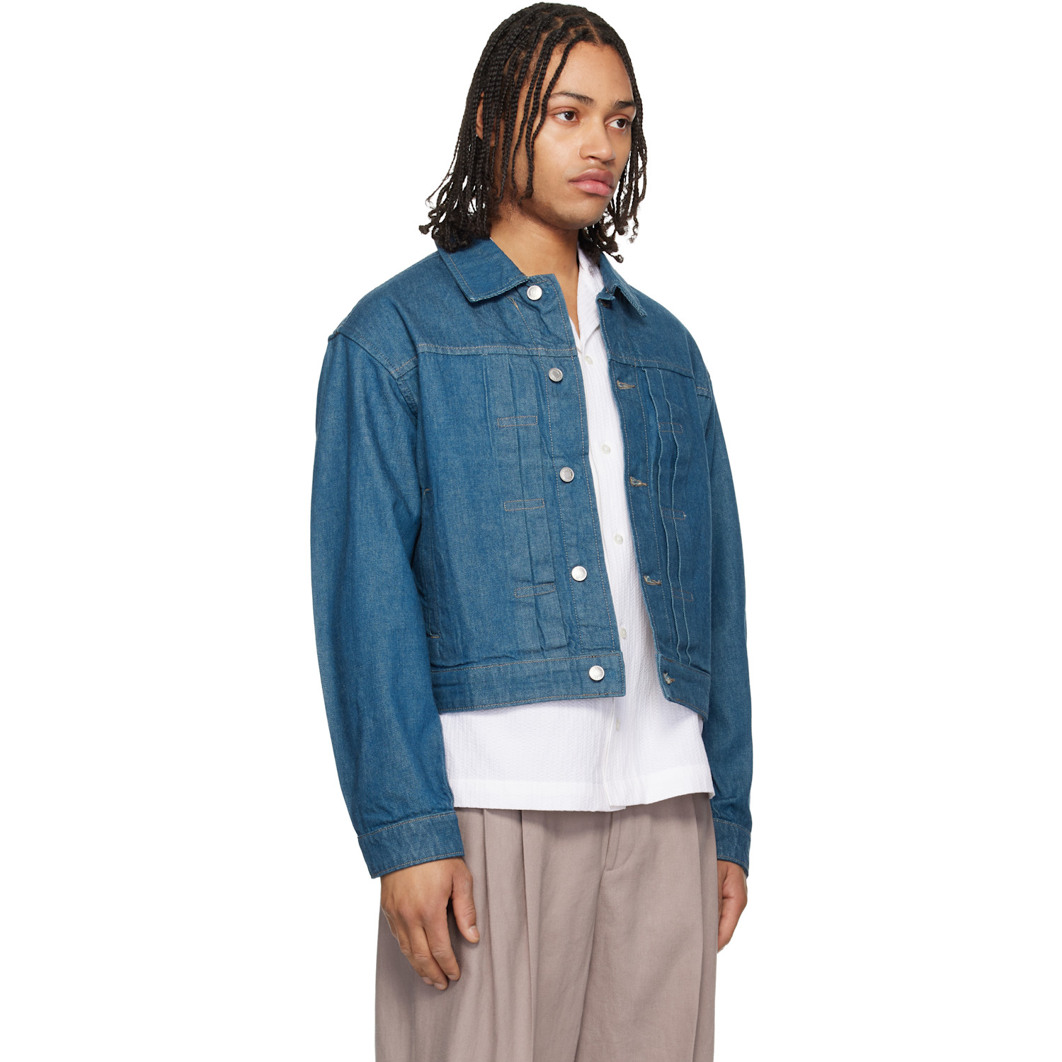  Hugo Blue Logo Patch Denim Jacket 