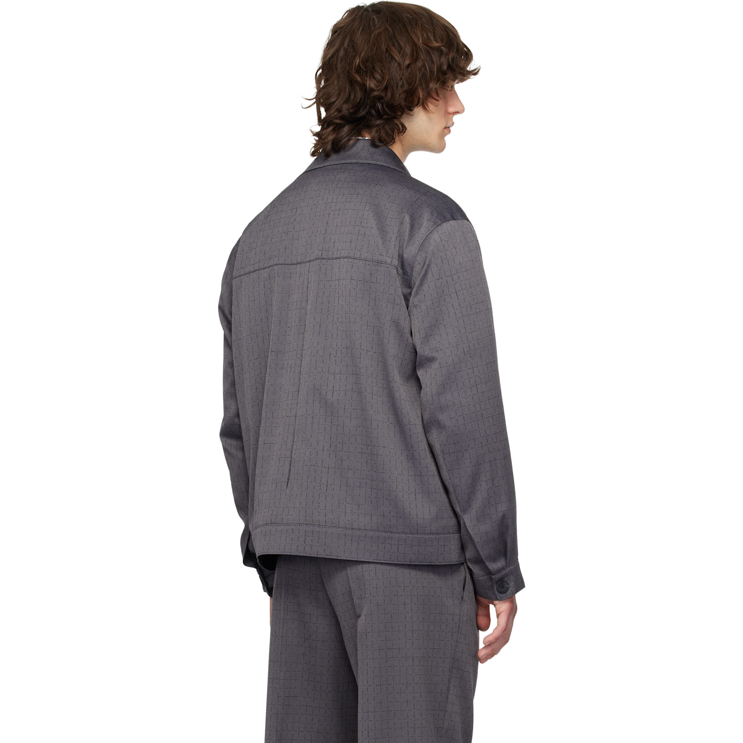  Hugo Gray Virgin Wool Jacket 