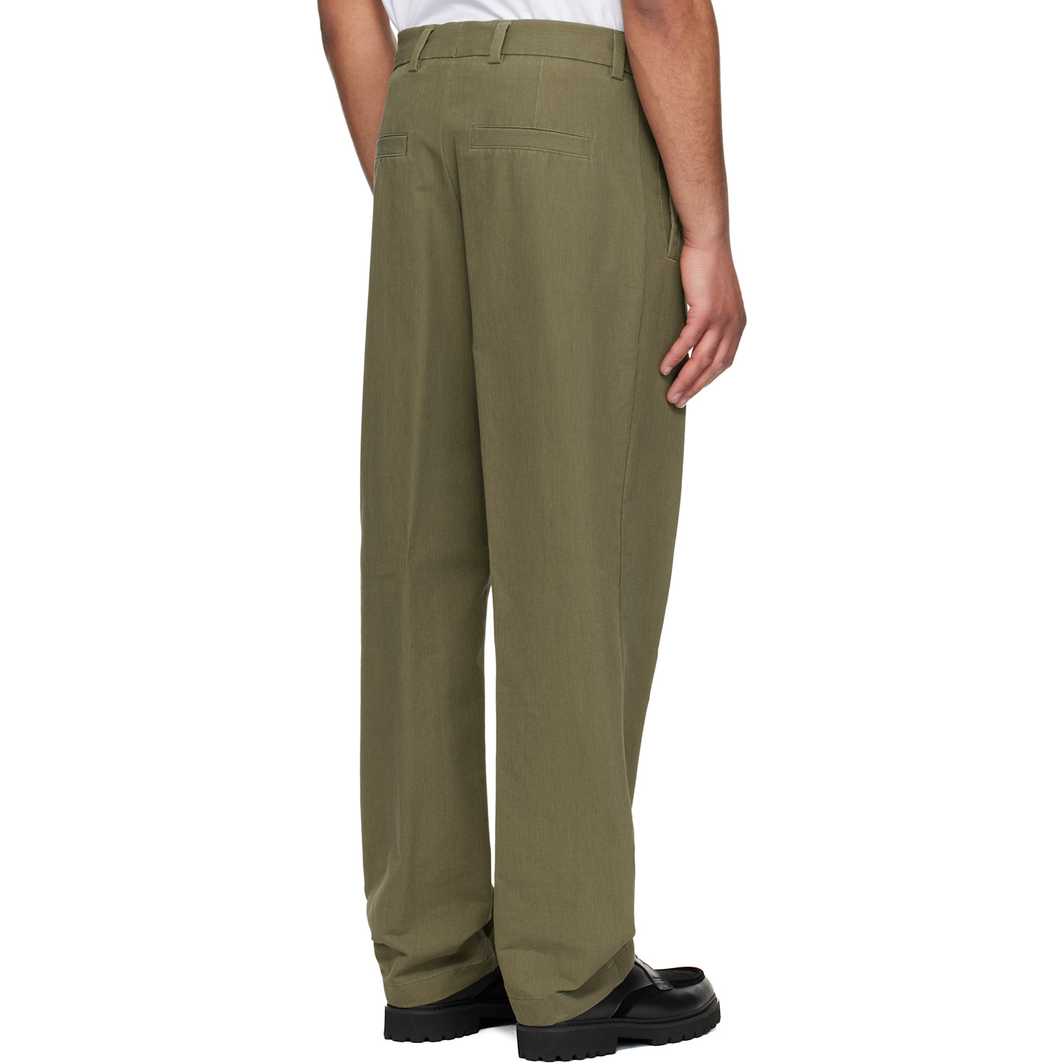  Hugo Green Modern-fit Cotton-blend Twill Trousers 