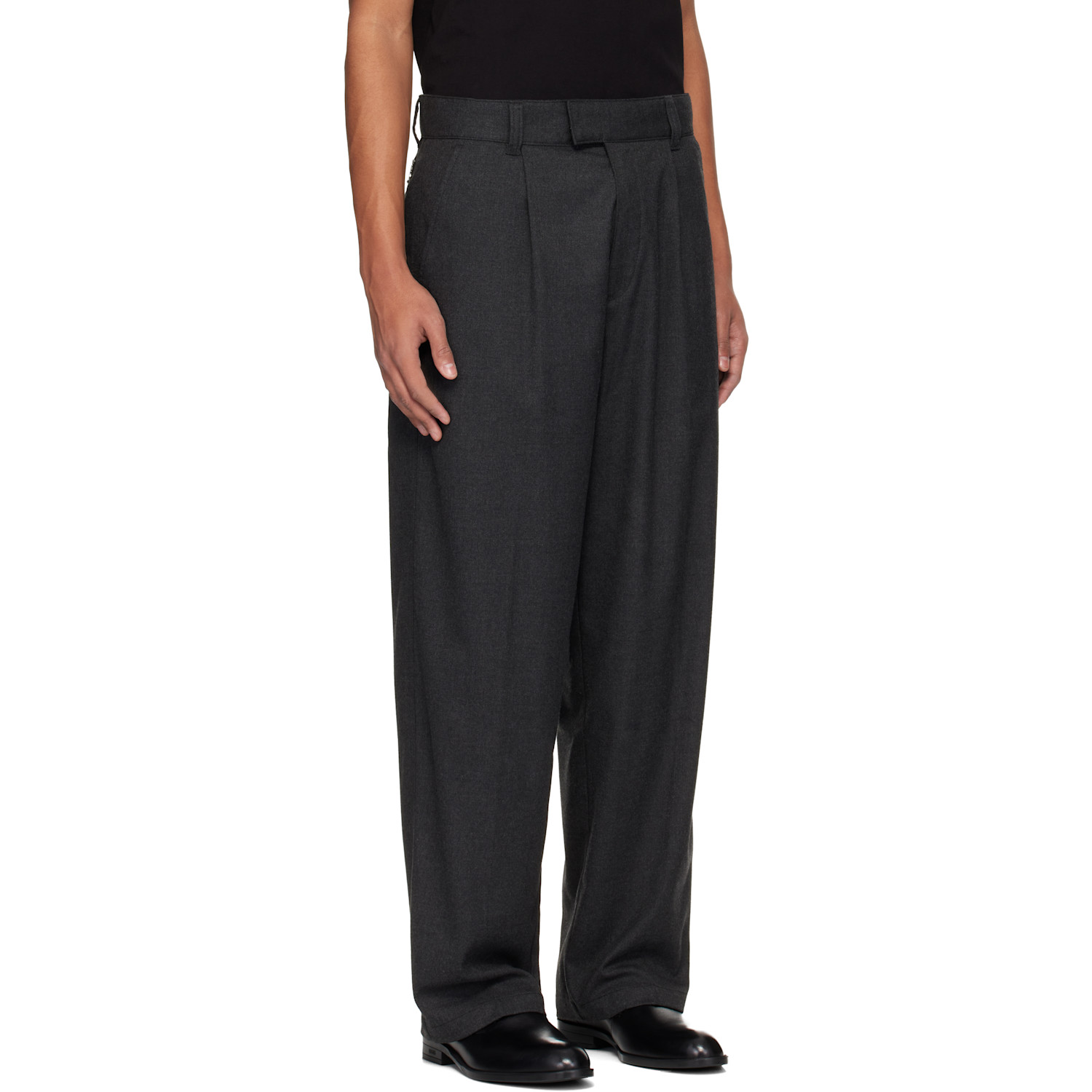  Hugo Gray Flannel Trousers 