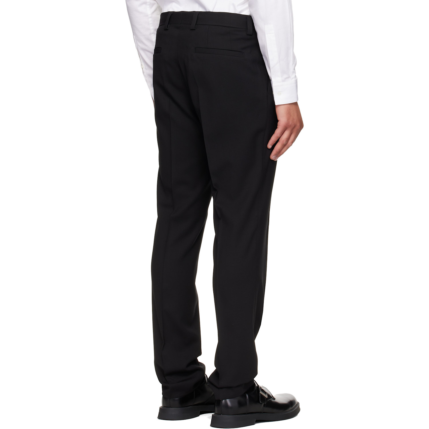  Hugo Black Extra-slim-fit Wool-blend Twill Trousers 