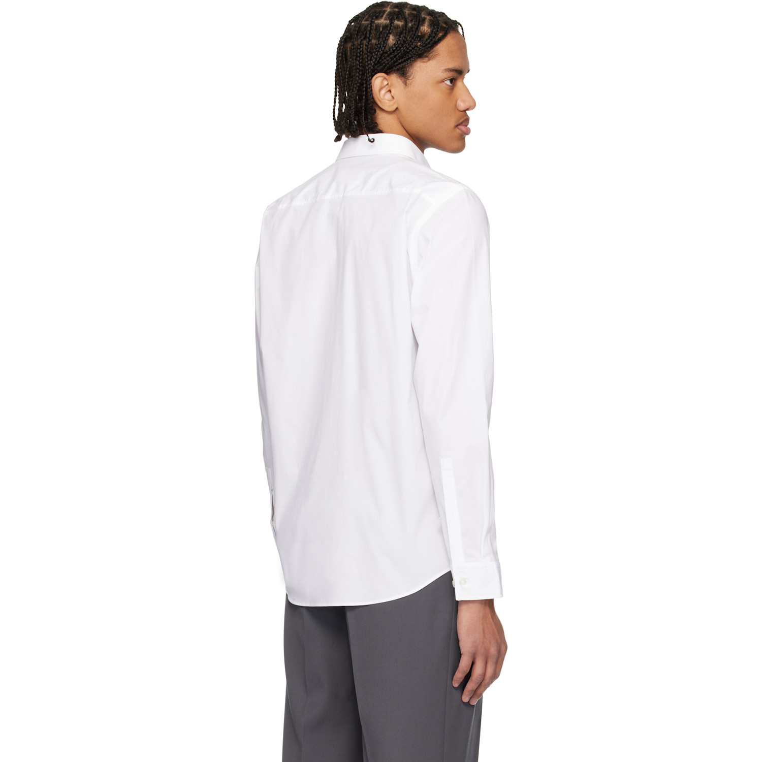  Hugo White Stretch-cotton Canvas Relaxed-fit Shirt 