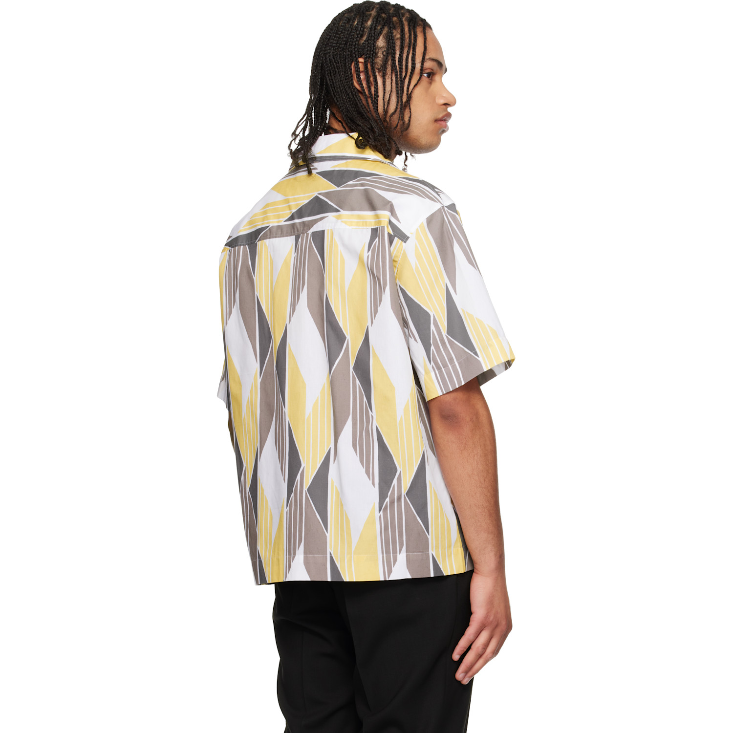  Hugo Multicolor Camp Collar Shirt 