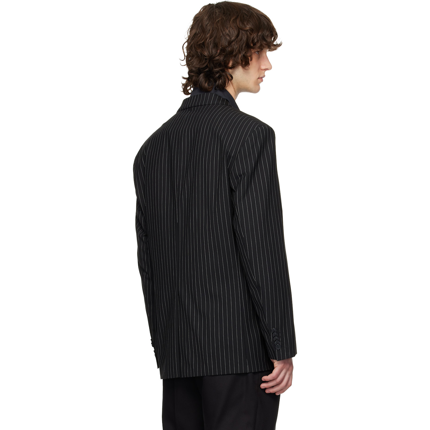  Hugo Black Oversized-fit Blazer 
